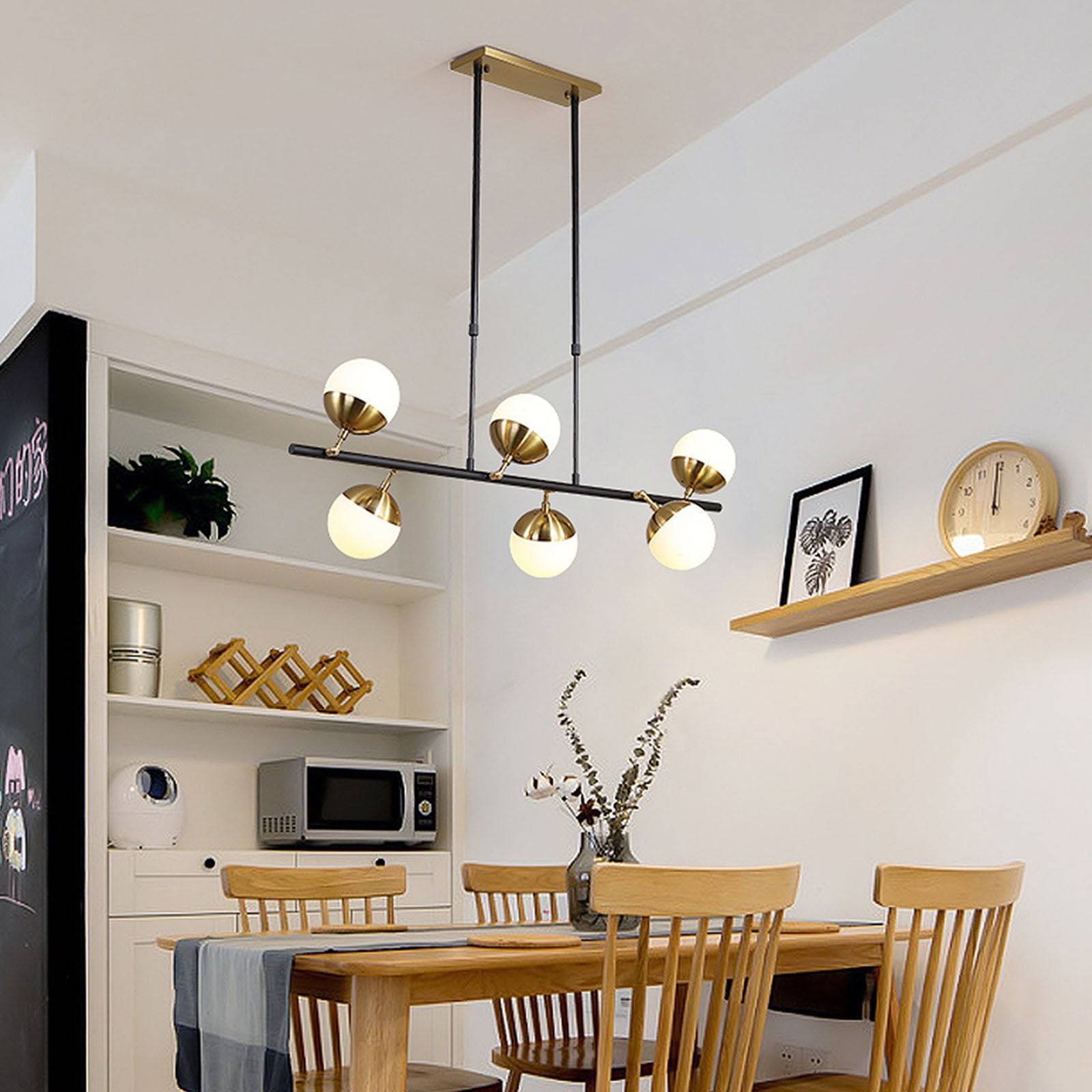 Display Item - Arvika 6 Heads Pendant Lamp Cy-New-023 Nakheel - DISPLAY ITEM - ebarza Furniture UAE | Shop Modern Furniture in Abu Dhabi & Dubai - مفروشات ايبازرا في الامارات | تسوق اثاث عصري وديكورات مميزة في دبي وابوظبي