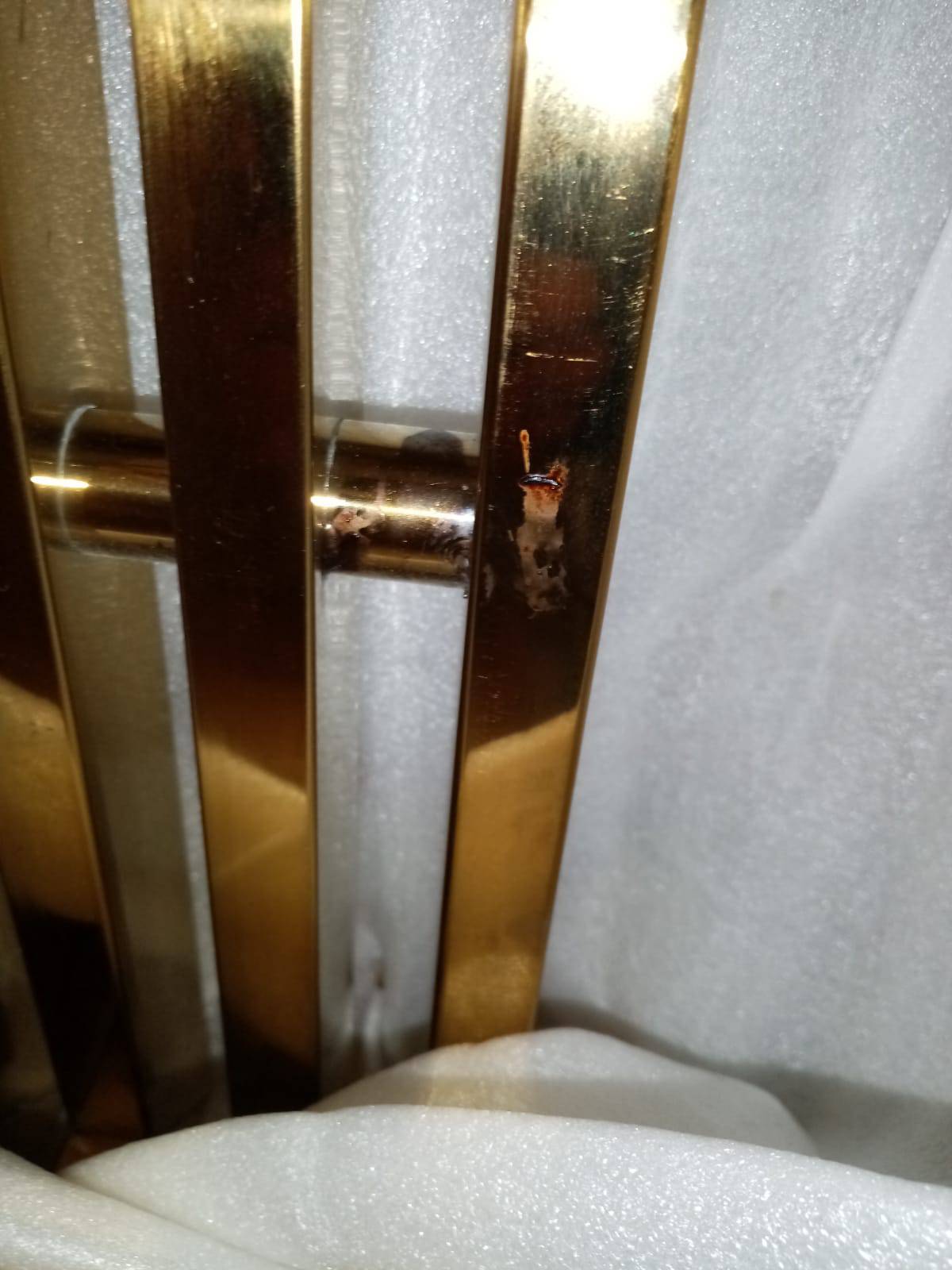 As Is Mid Century Stainless Console Psh-48-G-Con - DISPLAY ITEM - ebarza Furniture UAE | Shop Modern Furniture in Abu Dhabi & Dubai - مفروشات ايبازرا في الامارات | تسوق اثاث عصري وديكورات مميزة في دبي وابوظبي