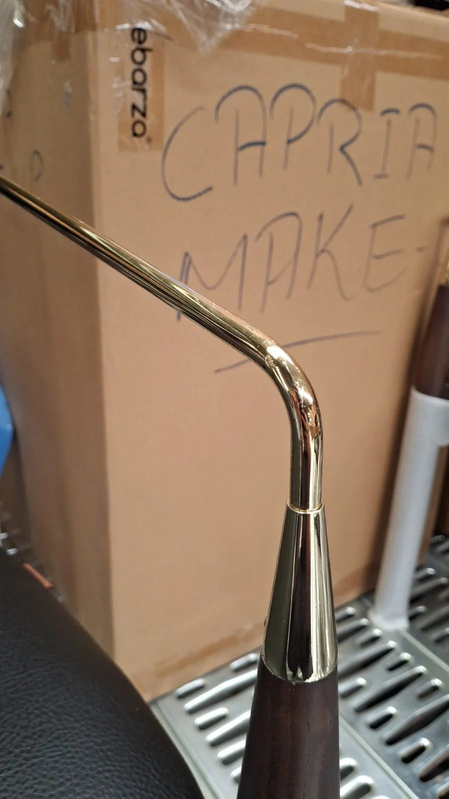 AS IS - Monet Leather Chair Mon001-Walnut(0705) - DISPLAY ITEM - ebarza Furniture UAE | Shop Modern Furniture in Abu Dhabi & Dubai - مفروشات ايبازرا في الامارات | تسوق اثاث عصري وديكورات مميزة في دبي وابوظبي