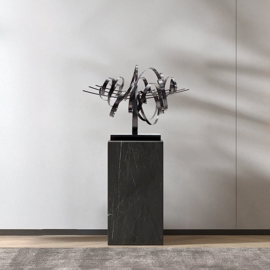 Shock Wave Handcrafted Stainless Steel Artwork Bj2020026 - B -  Artwork - ebarza Furniture UAE | Shop Modern Furniture in Abu Dhabi & Dubai - مفروشات ايبازرا في الامارات | تسوق اثاث عصري وديكورات مميزة في دبي وابوظبي