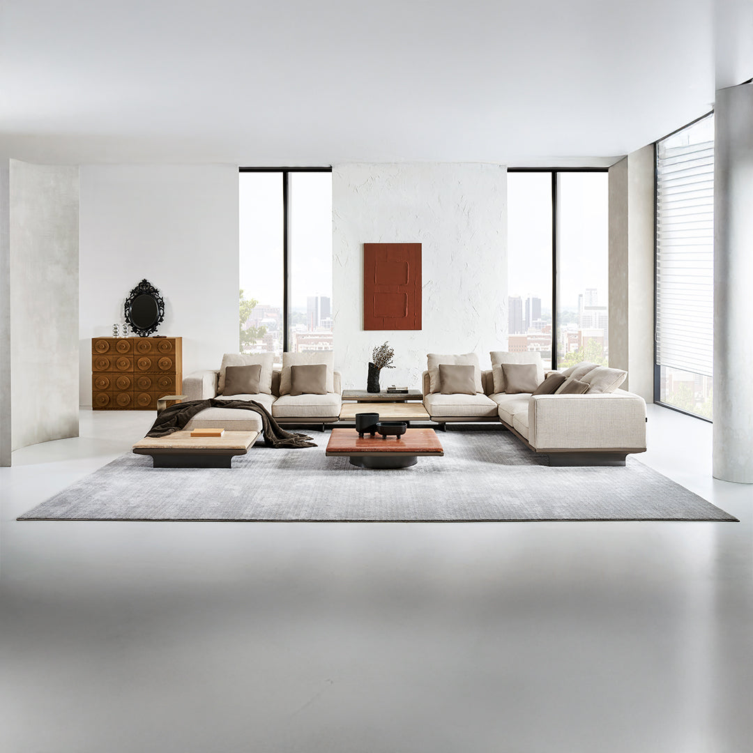 Avenor 2 seater Modular Sofa with Right armrest SF091-B - Sofas - ebarza Furniture UAE | Shop Modern Furniture in Abu Dhabi & Dubai - مفروشات ايبازرا في الامارات | تسوق اثاث عصري وديكورات مميزة في دبي وابوظبي