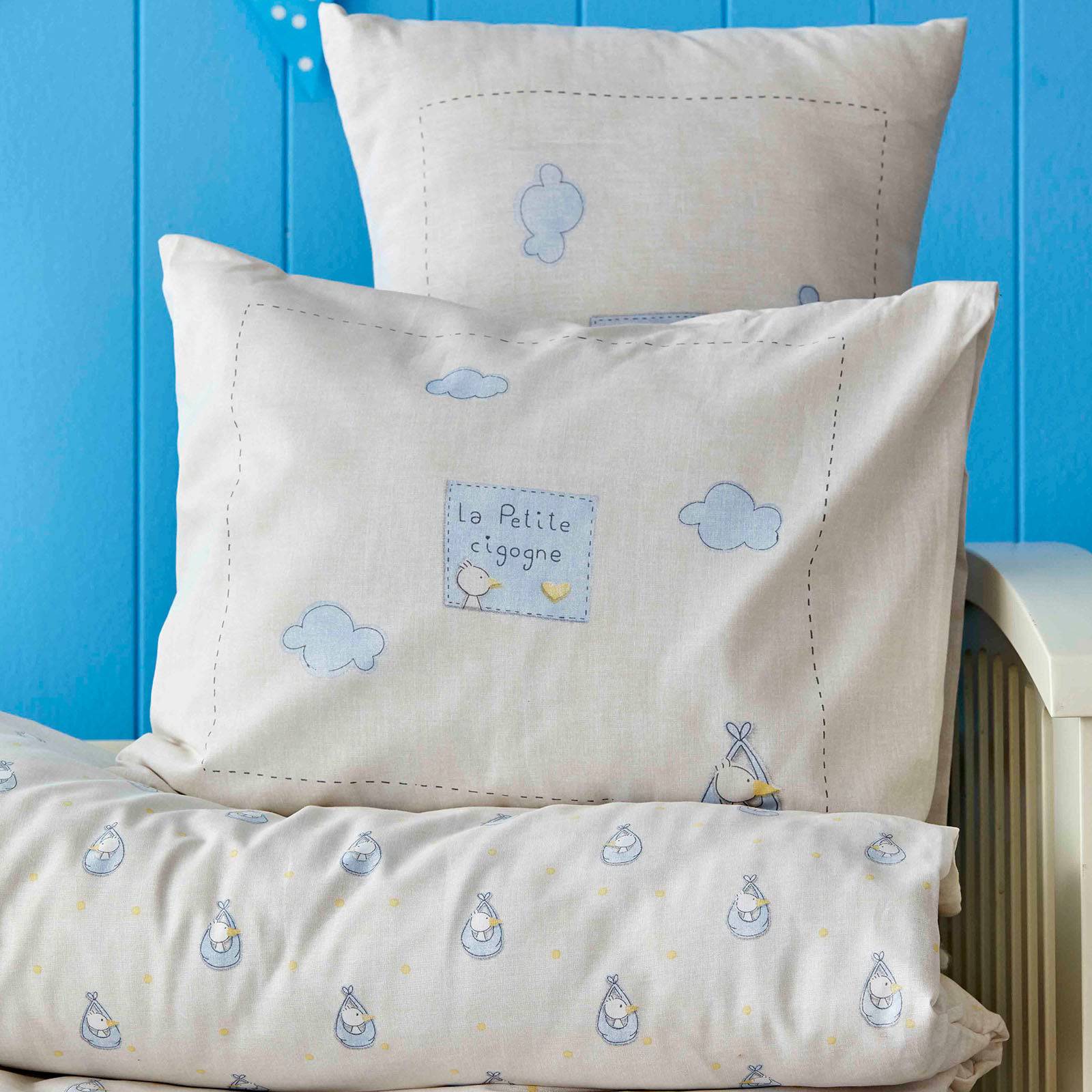 Baby Stork Set 200.16.01.0177 - Bedding - ebarza Furniture UAE | Shop Modern Furniture in Abu Dhabi & Dubai - مفروشات ايبازرا في الامارات | تسوق اثاث عصري وديكورات مميزة في دبي وابوظبي
