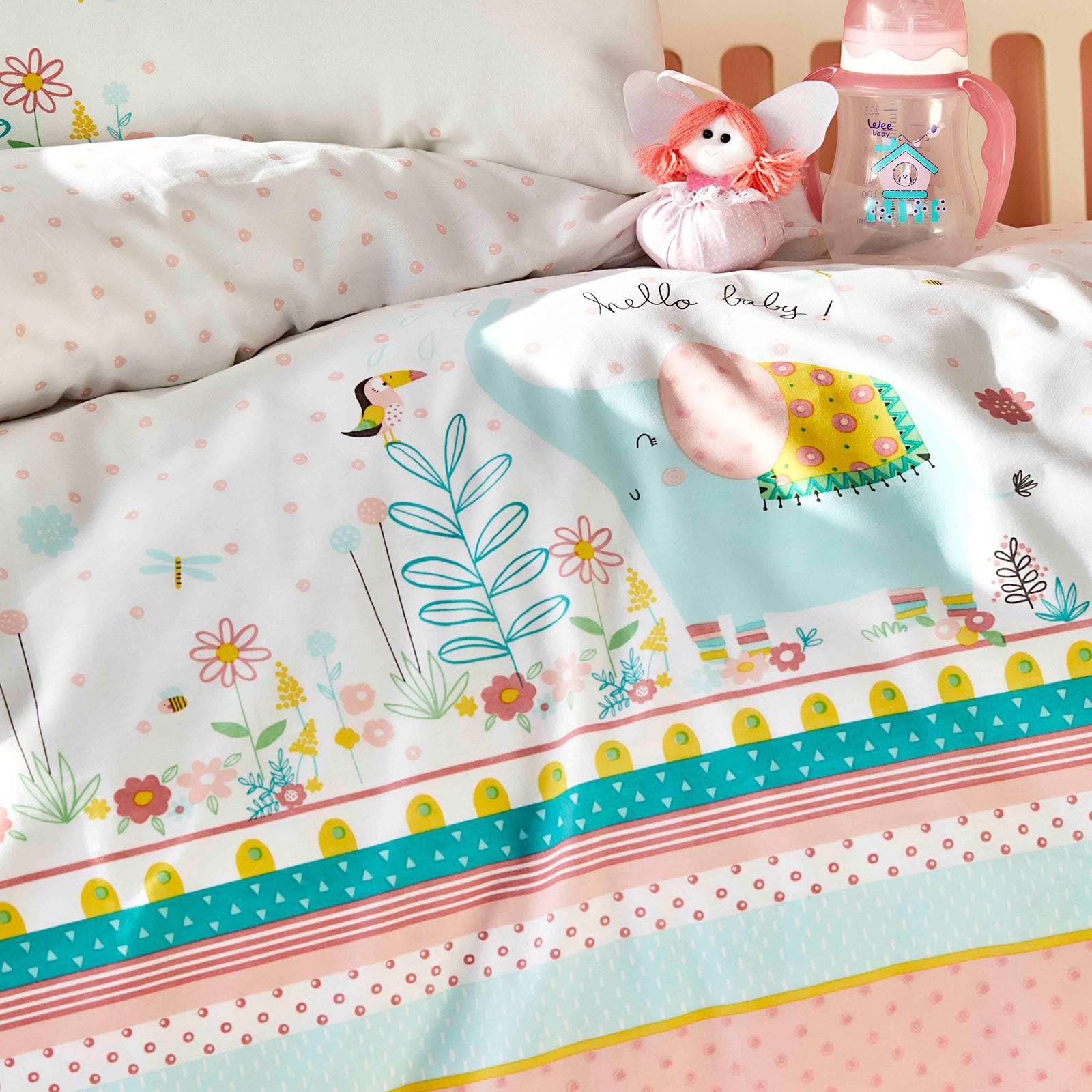 Baby Teeny Pudra Set 200.16.01.0179 - Bedding - ebarza Furniture UAE | Shop Modern Furniture in Abu Dhabi & Dubai - مفروشات ايبازرا في الامارات | تسوق اثاث عصري وديكورات مميزة في دبي وابوظبي