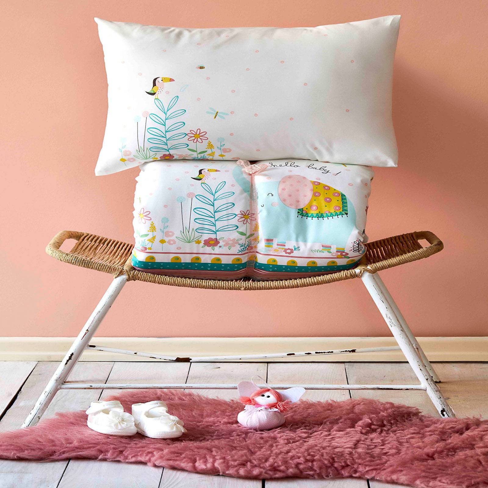 Baby Teeny Pudra Set 200.16.01.0179 -  Bedding - ebarza Furniture UAE | Shop Modern Furniture in Abu Dhabi & Dubai - مفروشات ايبازرا في الامارات | تسوق اثاث عصري وديكورات مميزة في دبي وابوظبي