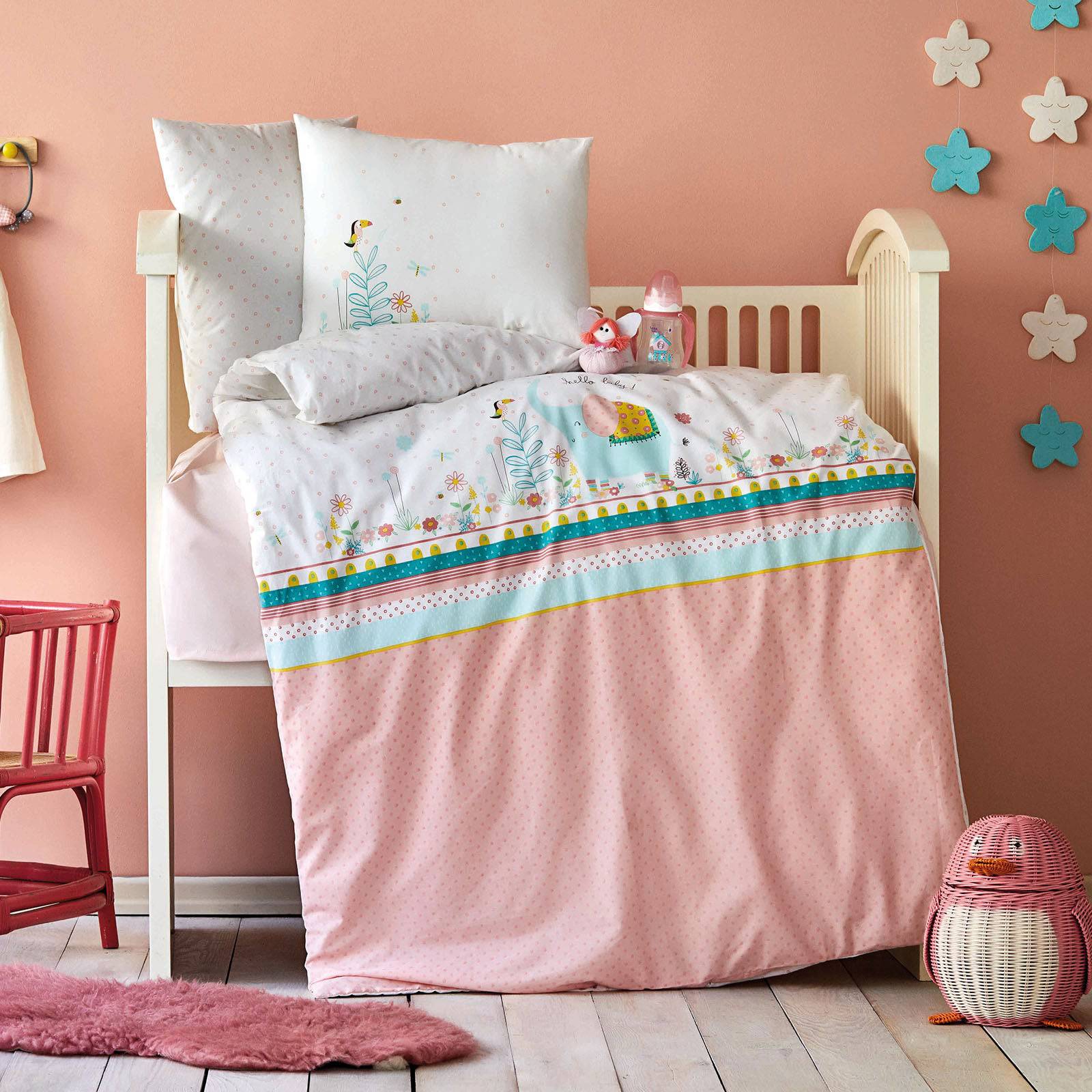 Baby Teeny Pudra Set 200.16.01.0179 -  Bedding - ebarza Furniture UAE | Shop Modern Furniture in Abu Dhabi & Dubai - مفروشات ايبازرا في الامارات | تسوق اثاث عصري وديكورات مميزة في دبي وابوظبي