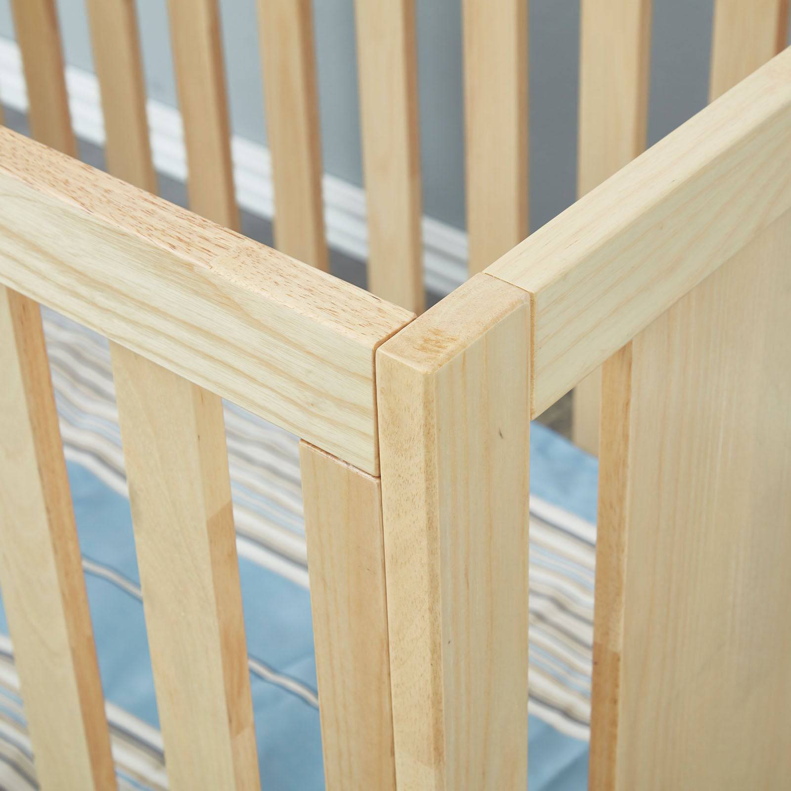 Baby/Toddler Bed With 3 Levels Solid Wood Bed Et-Y002 - Cribs - ebarza Furniture UAE | Shop Modern Furniture in Abu Dhabi & Dubai - مفروشات ايبازرا في الامارات | تسوق اثاث عصري وديكورات مميزة في دبي وابوظبي