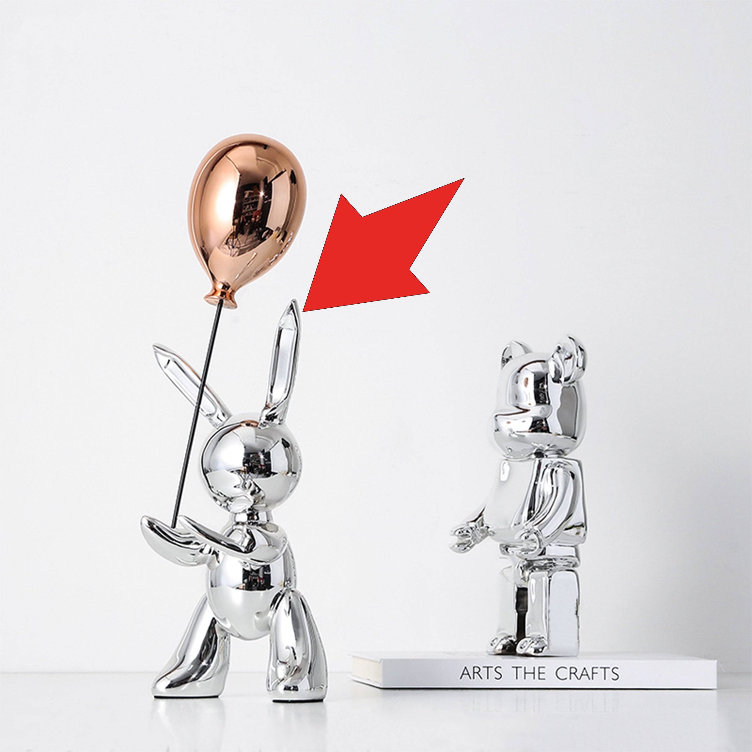 Balloon Rabbit Ornament Fc-Sz21110 -  Home Decor Figurines - ebarza Furniture UAE | Shop Modern Furniture in Abu Dhabi & Dubai - مفروشات ايبازرا في الامارات | تسوق اثاث عصري وديكورات مميزة في دبي وابوظبي