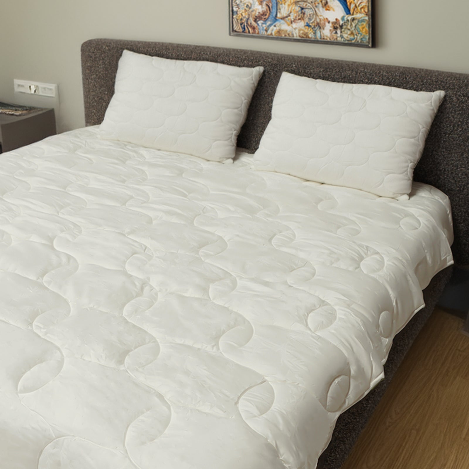 Bamboo Quilt 160X220 Cm 020505050 - Bedding - ebarza Furniture UAE | Shop Modern Furniture in Abu Dhabi & Dubai - مفروشات ايبازرا في الامارات | تسوق اثاث عصري وديكورات مميزة في دبي وابوظبي