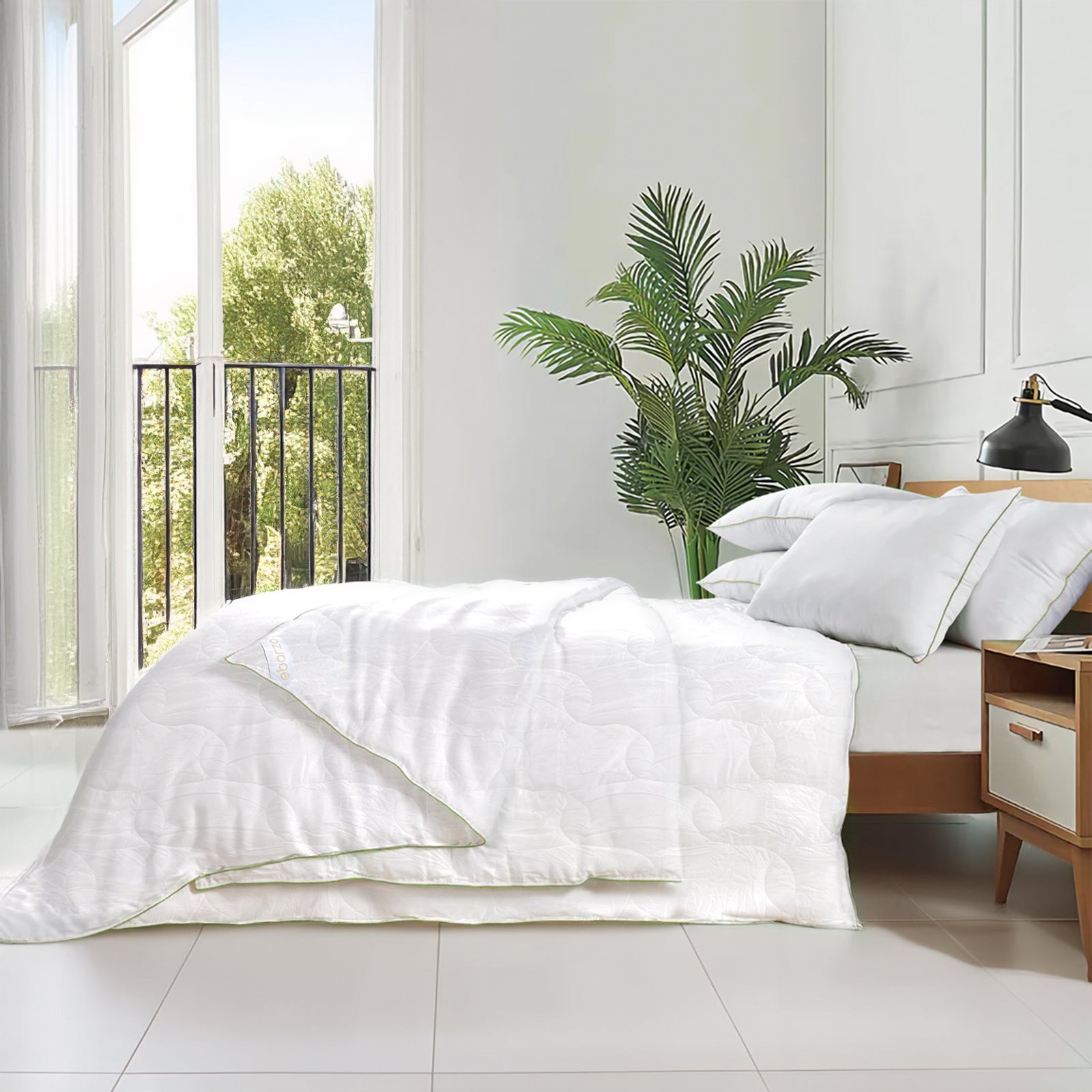 Bamboo Quilt 220X240 Cm 020505051 - Bedding - ebarza Furniture UAE | Shop Modern Furniture in Abu Dhabi & Dubai - مفروشات ايبازرا في الامارات | تسوق اثاث عصري وديكورات مميزة في دبي وابوظبي