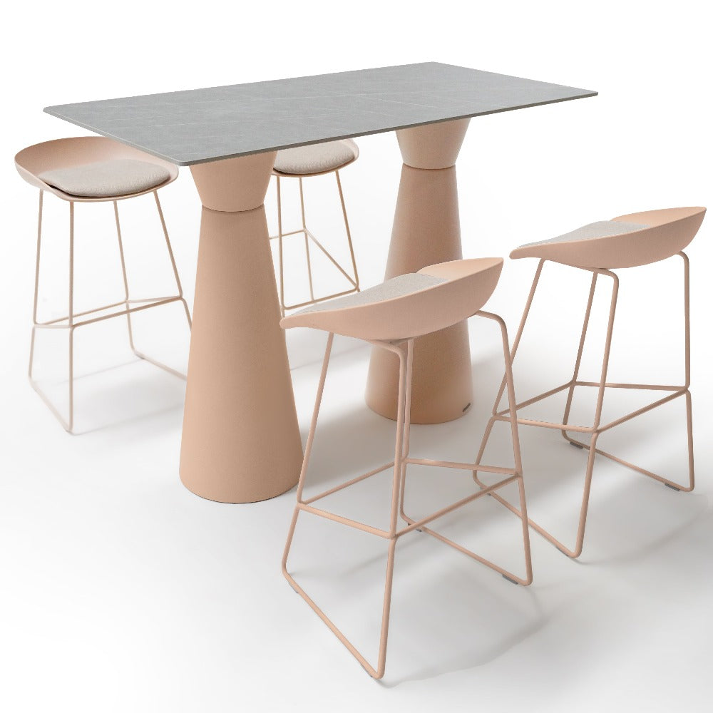 Bar Stool 30Chair-Pink - Bar Stools - ebarza Furniture UAE | Shop Modern Furniture in Abu Dhabi & Dubai - مفروشات ايبازرا في الامارات | تسوق اثاث عصري وديكورات مميزة في دبي وابوظبي