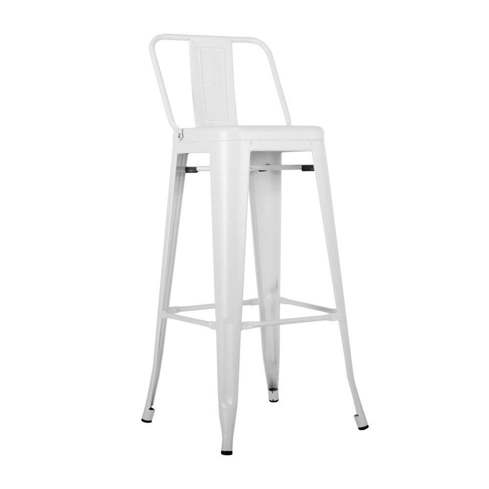 Bar Stool Mc-012P-White - Bar Stools - ebarza Furniture UAE | Shop Modern Furniture in Abu Dhabi & Dubai - مفروشات ايبازرا في الامارات | تسوق اثاث عصري وديكورات مميزة في دبي وابوظبي