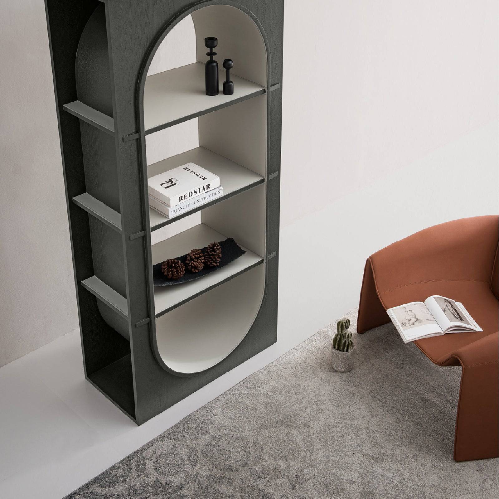 Bari Book Shelf Sc010-W - Shelves - ebarza Furniture UAE | Shop Modern Furniture in Abu Dhabi & Dubai - مفروشات ايبازرا في الامارات | تسوق اثاث عصري وديكورات مميزة في دبي وابوظبي