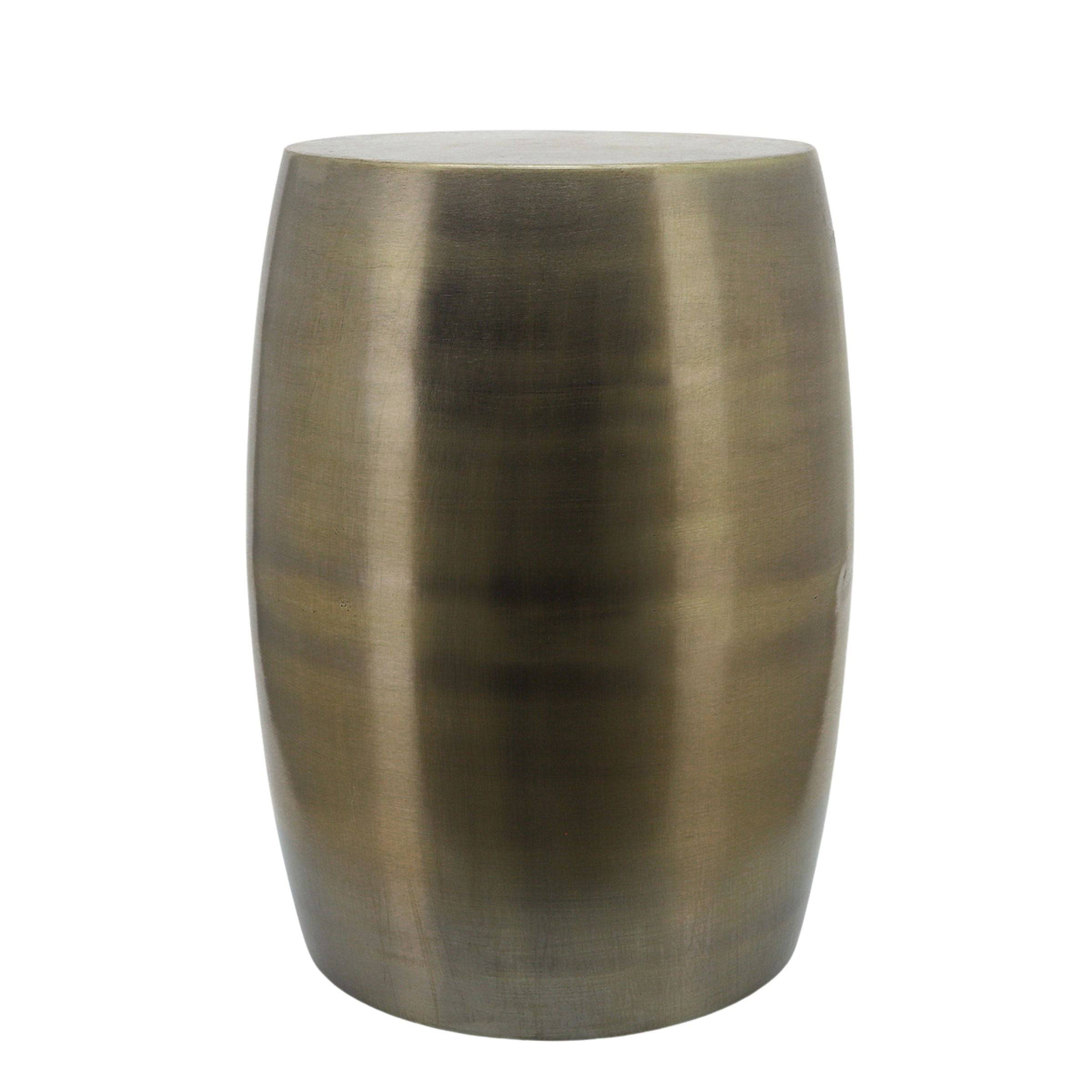Barrel Shaped Metal Stool 16615 -  Poufs - ebarza Furniture UAE | Shop Modern Furniture in Abu Dhabi & Dubai - مفروشات ايبازرا في الامارات | تسوق اثاث عصري وديكورات مميزة في دبي وابوظبي