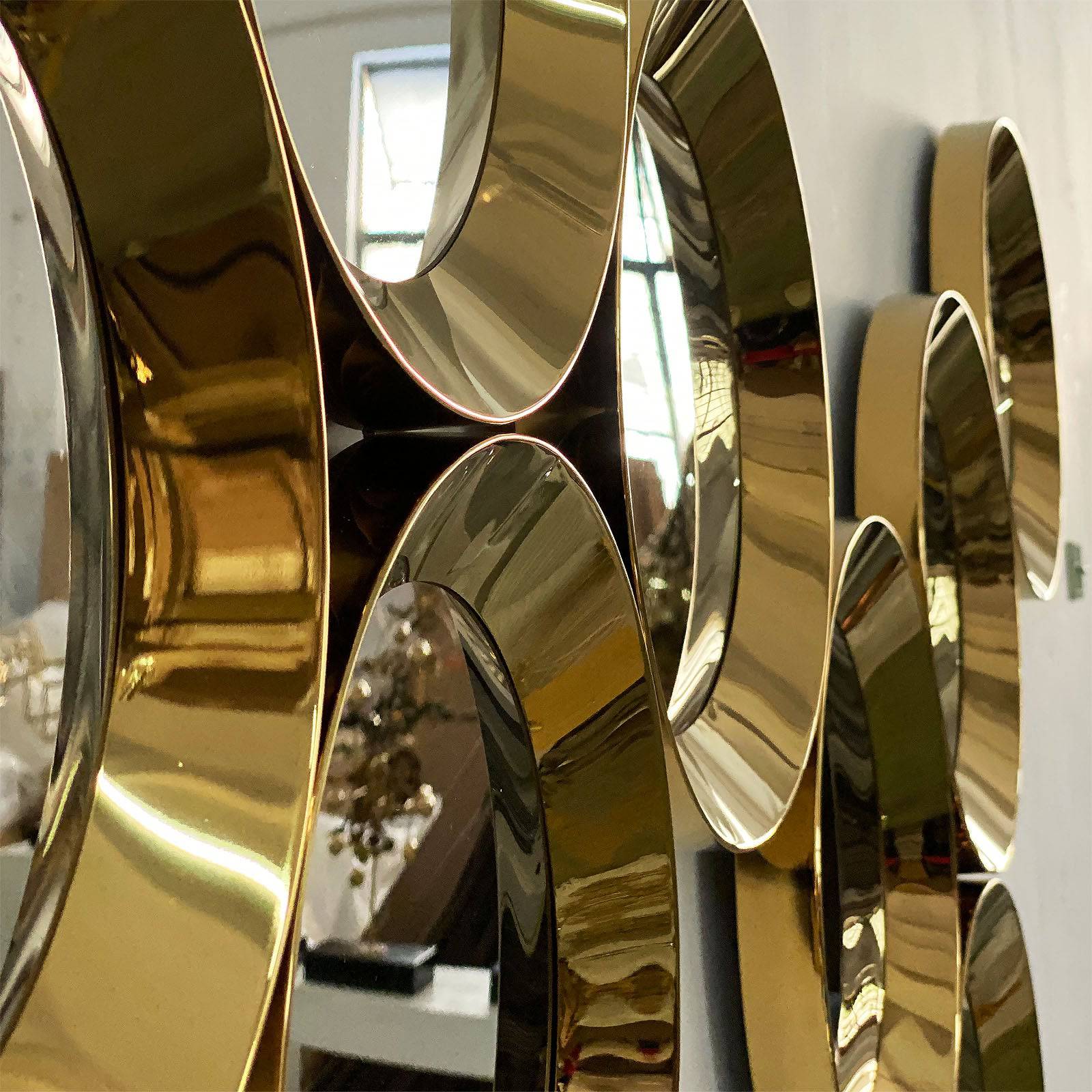 Beehive Handcrafted Stainless Steel Artwork Bg2020010-G -  Artwork - ebarza Furniture UAE | Shop Modern Furniture in Abu Dhabi & Dubai - مفروشات ايبازرا في الامارات | تسوق اثاث عصري وديكورات مميزة في دبي وابوظبي