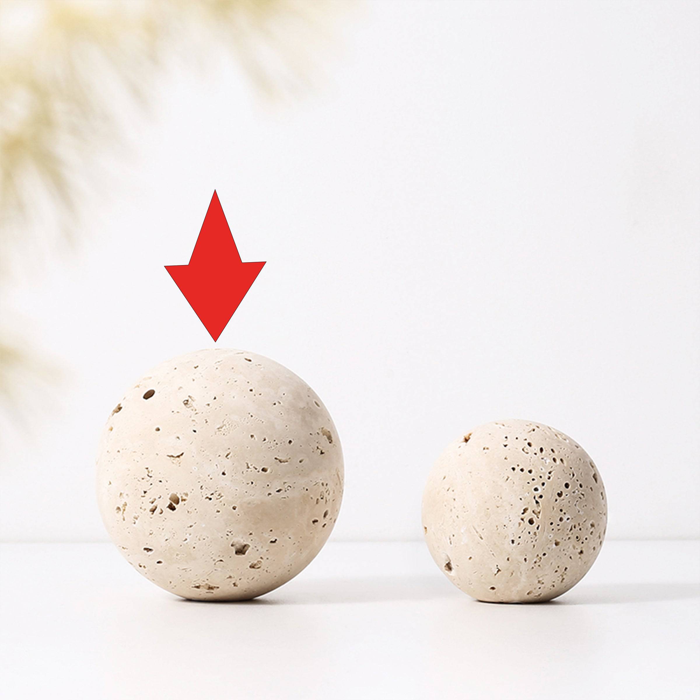 Beige Natural Stone Orb - Large Fb-T2017B - Home Decor Figurines - ebarza Furniture UAE | Shop Modern Furniture in Abu Dhabi & Dubai - مفروشات ايبازرا في الامارات | تسوق اثاث عصري وديكورات مميزة في دبي وابوظبي