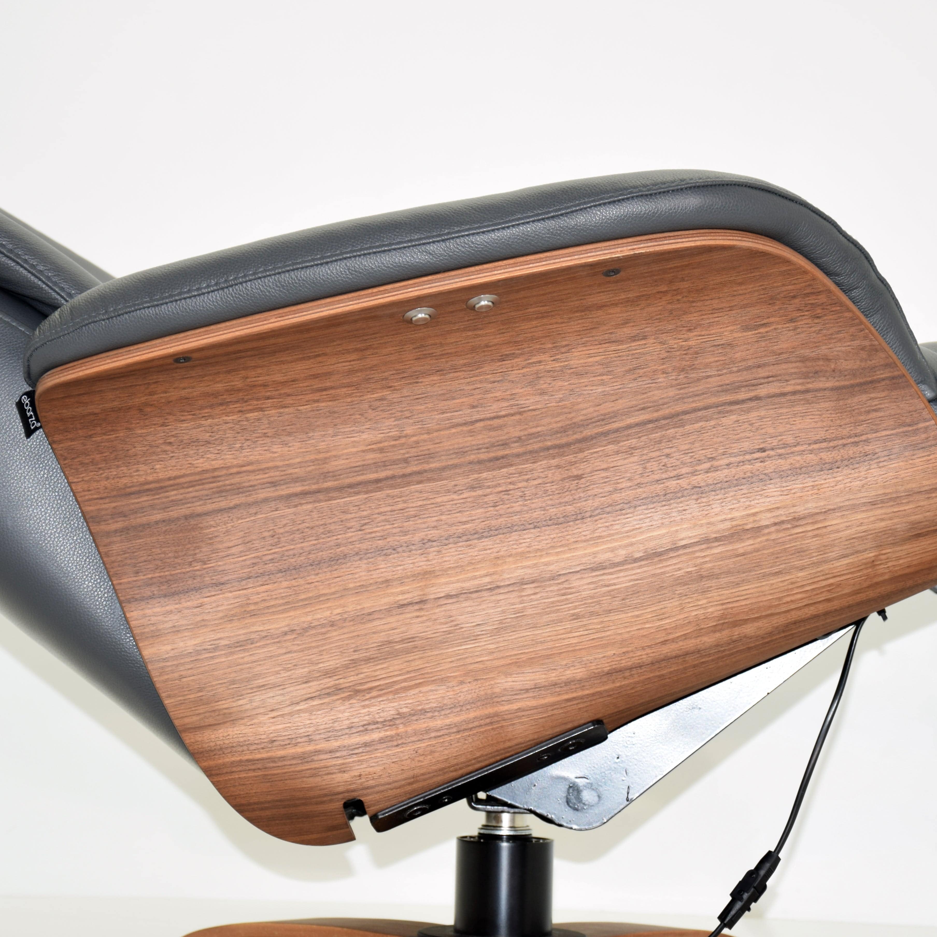 Benz Relaxing Swivel And Electric Grey Recliner Lounge Chair  Hkp-7608Mfel-313 -  Lounge Chairs - ebarza Furniture UAE | Shop Modern Furniture in Abu Dhabi & Dubai - مفروشات ايبازرا في الامارات | تسوق اثاث عصري وديكورات مميزة في دبي وابوظبي