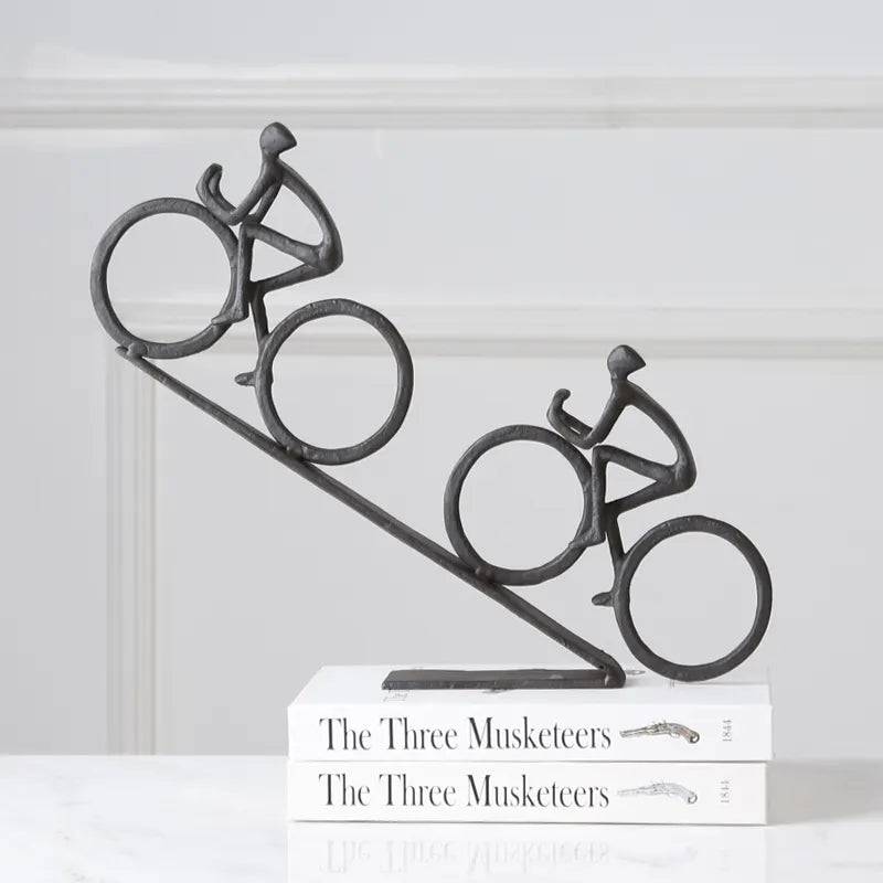 Black Bicycling Fb-W1906A - Home Decor Figurines - ebarza Furniture UAE | Shop Modern Furniture in Abu Dhabi & Dubai - مفروشات ايبازرا في الامارات | تسوق اثاث عصري وديكورات مميزة في دبي وابوظبي