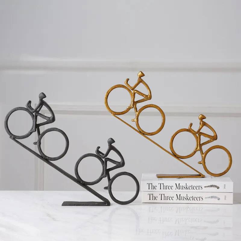 Black Bicycling Fb-W1906A - Home Decor Figurines - ebarza Furniture UAE | Shop Modern Furniture in Abu Dhabi & Dubai - مفروشات ايبازرا في الامارات | تسوق اثاث عصري وديكورات مميزة في دبي وابوظبي