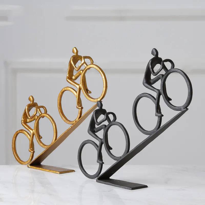 Black Bicycling Fb-W1906A - Home Decor Figurines - ebarza Furniture UAE | Shop Modern Furniture in Abu Dhabi & Dubai - مفروشات ايبازرا في الامارات | تسوق اثاث عصري وديكورات مميزة في دبي وابوظبي