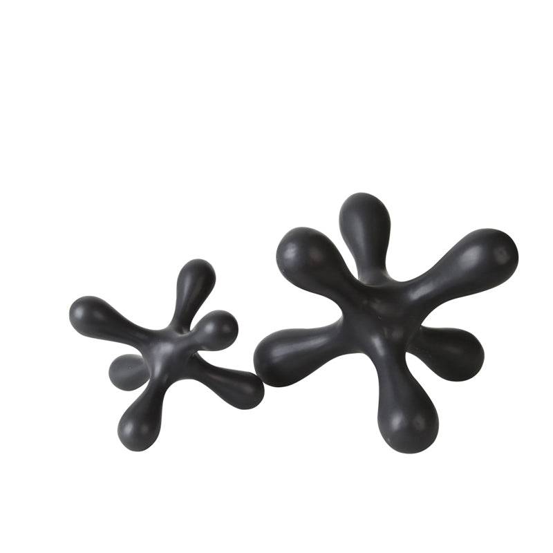 Black Hexagonal Ceramic Decoration -A G Fa-D2020A - Home Decor Figurines - ebarza Furniture UAE | Shop Modern Furniture in Abu Dhabi & Dubai - مفروشات ايبازرا في الامارات | تسوق اثاث عصري وديكورات مميزة في دبي وابوظبي