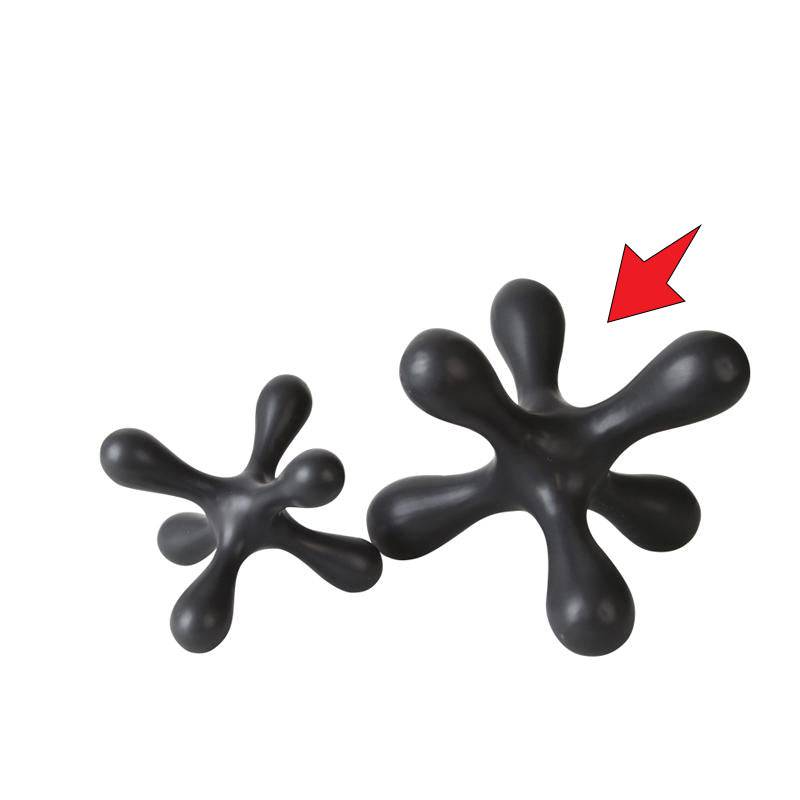 Black Hexagonal Ceramic Decoration -A G Fa-D2020A - Home Decor Figurines - ebarza Furniture UAE | Shop Modern Furniture in Abu Dhabi & Dubai - مفروشات ايبازرا في الامارات | تسوق اثاث عصري وديكورات مميزة في دبي وابوظبي