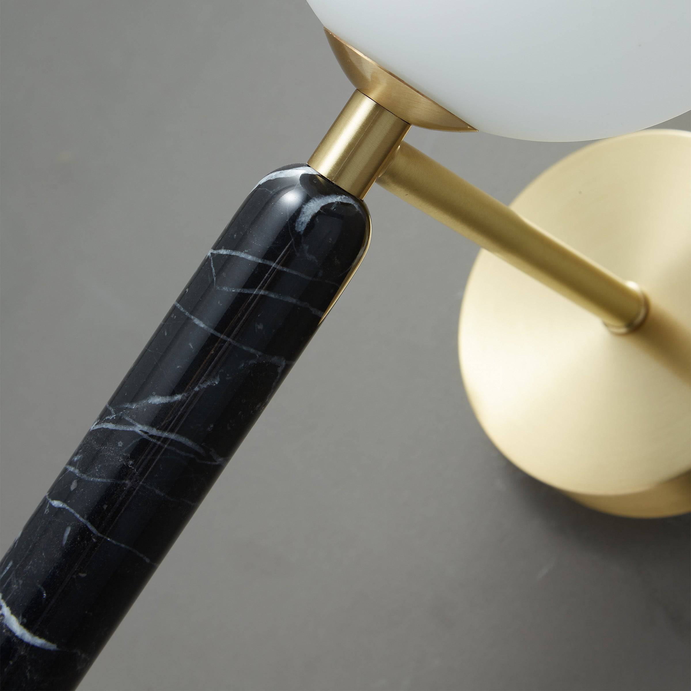 Black Marble Wall Lamp 6602-Bk - Wall Lamps - ebarza Furniture UAE | Shop Modern Furniture in Abu Dhabi & Dubai - مفروشات ايبازرا في الامارات | تسوق اثاث عصري وديكورات مميزة في دبي وابوظبي