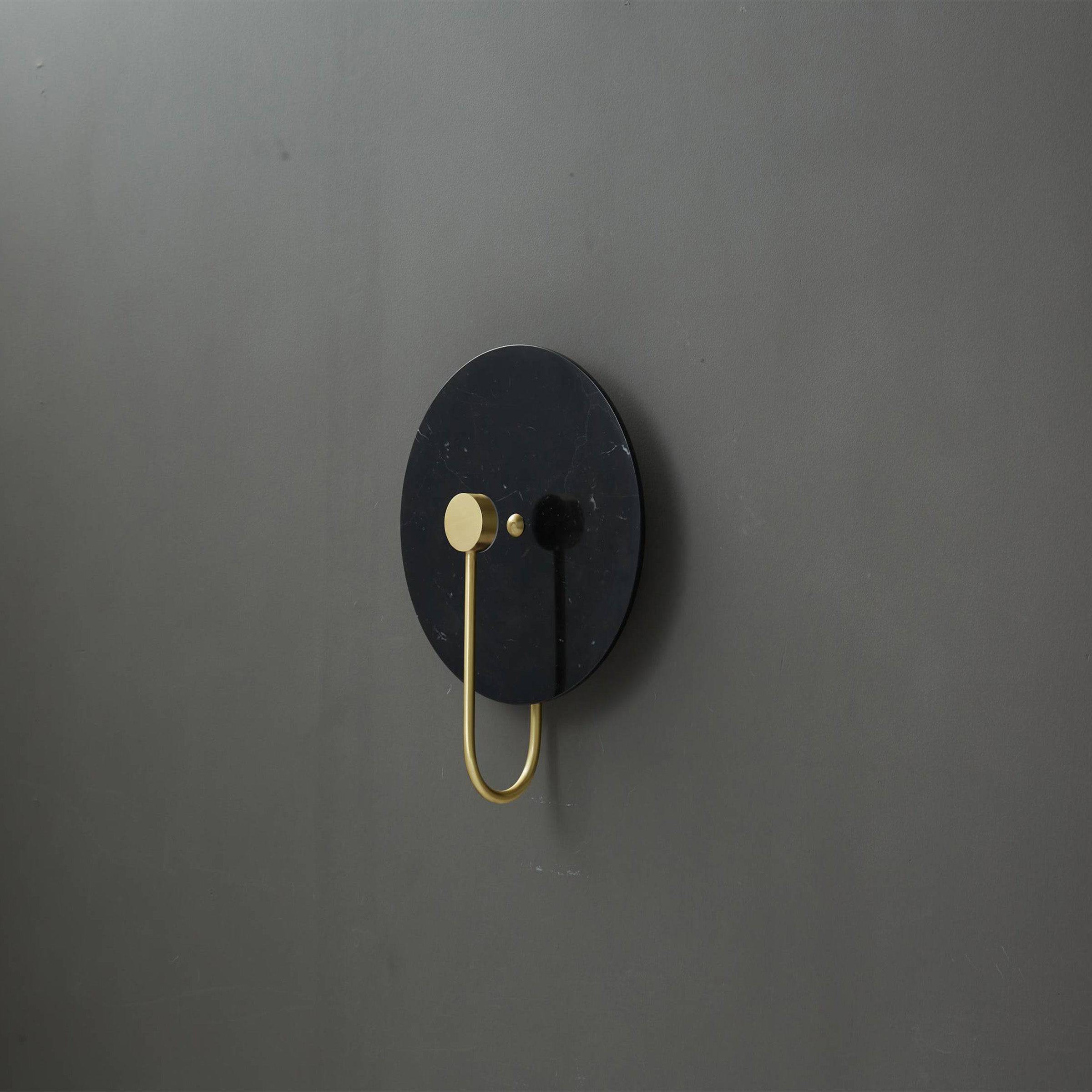 Black Marble Wall Lamp 6615-Bk - Wall Lamps - ebarza Furniture UAE | Shop Modern Furniture in Abu Dhabi & Dubai - مفروشات ايبازرا في الامارات | تسوق اثاث عصري وديكورات مميزة في دبي وابوظبي