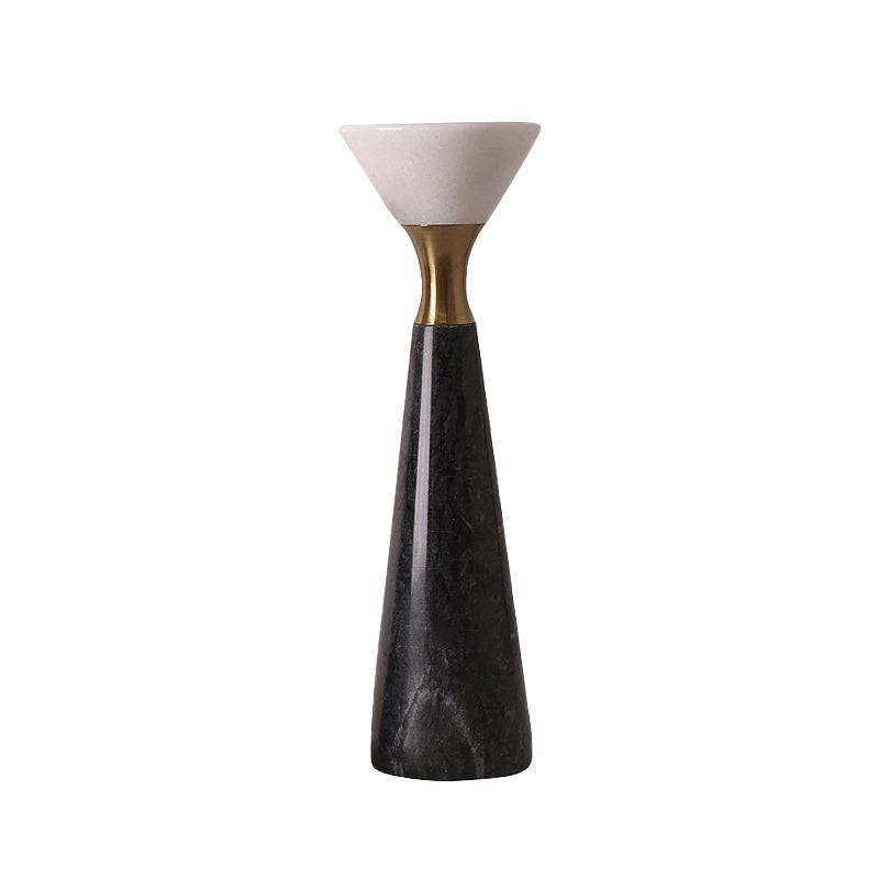 Black & White Candleholder-A Fb-T2009A -  Candle Holders - ebarza Furniture UAE | Shop Modern Furniture in Abu Dhabi & Dubai - مفروشات ايبازرا في الامارات | تسوق اثاث عصري وديكورات مميزة في دبي وابوظبي