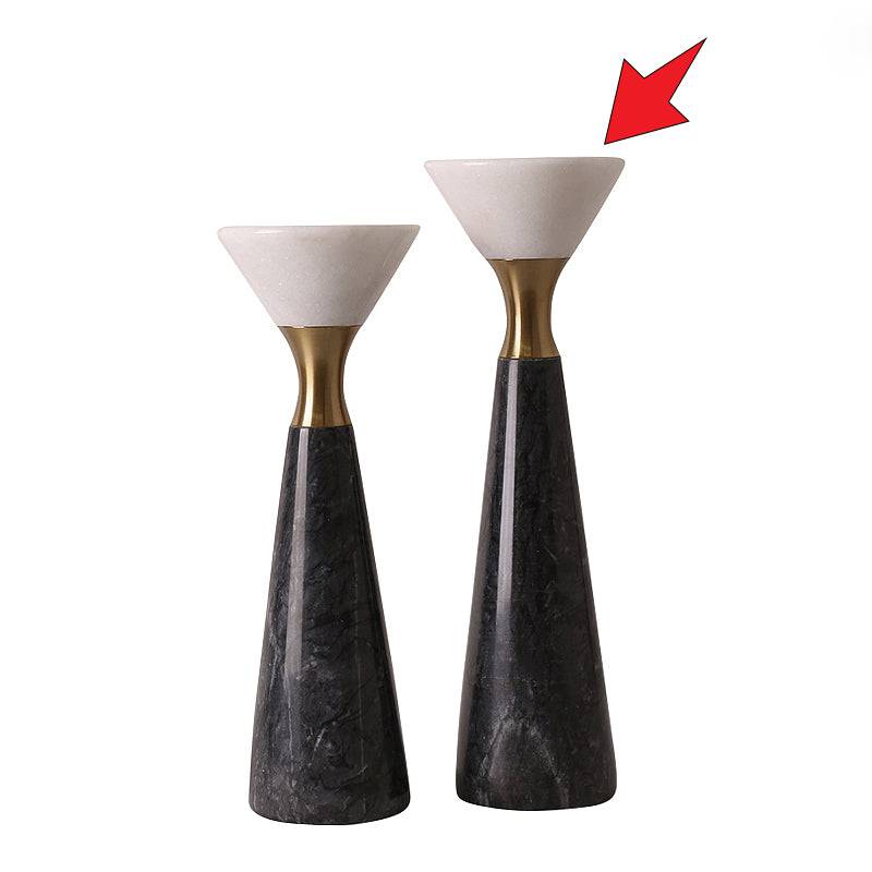Black & White Candleholder-A Fb-T2009A -  Candle Holders - ebarza Furniture UAE | Shop Modern Furniture in Abu Dhabi & Dubai - مفروشات ايبازرا في الامارات | تسوق اثاث عصري وديكورات مميزة في دبي وابوظبي