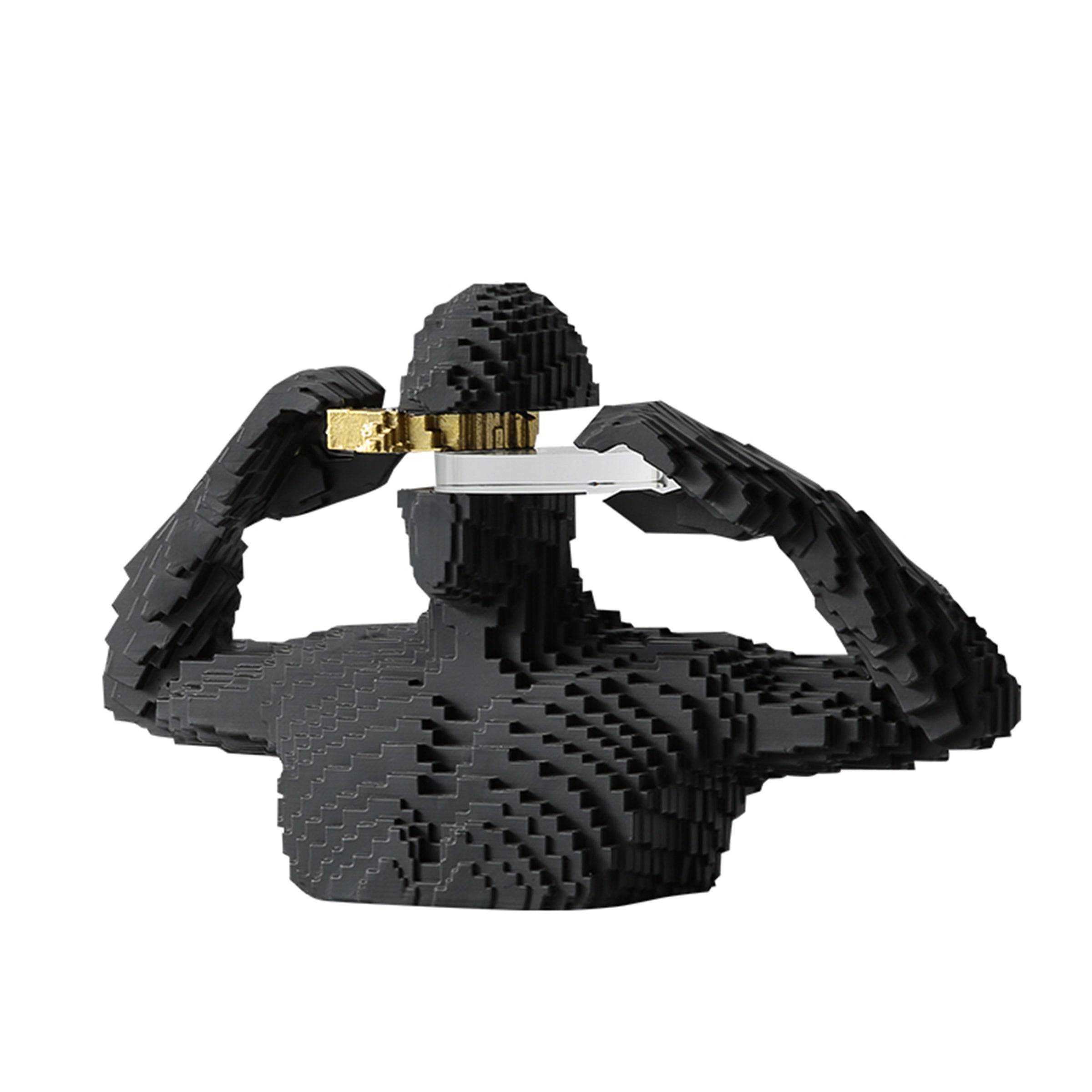 Blockman Black Fc-Sz2154A - Home Decor Figurines - ebarza Furniture UAE | Shop Modern Furniture in Abu Dhabi & Dubai - مفروشات ايبازرا في الامارات | تسوق اثاث عصري وديكورات مميزة في دبي وابوظبي