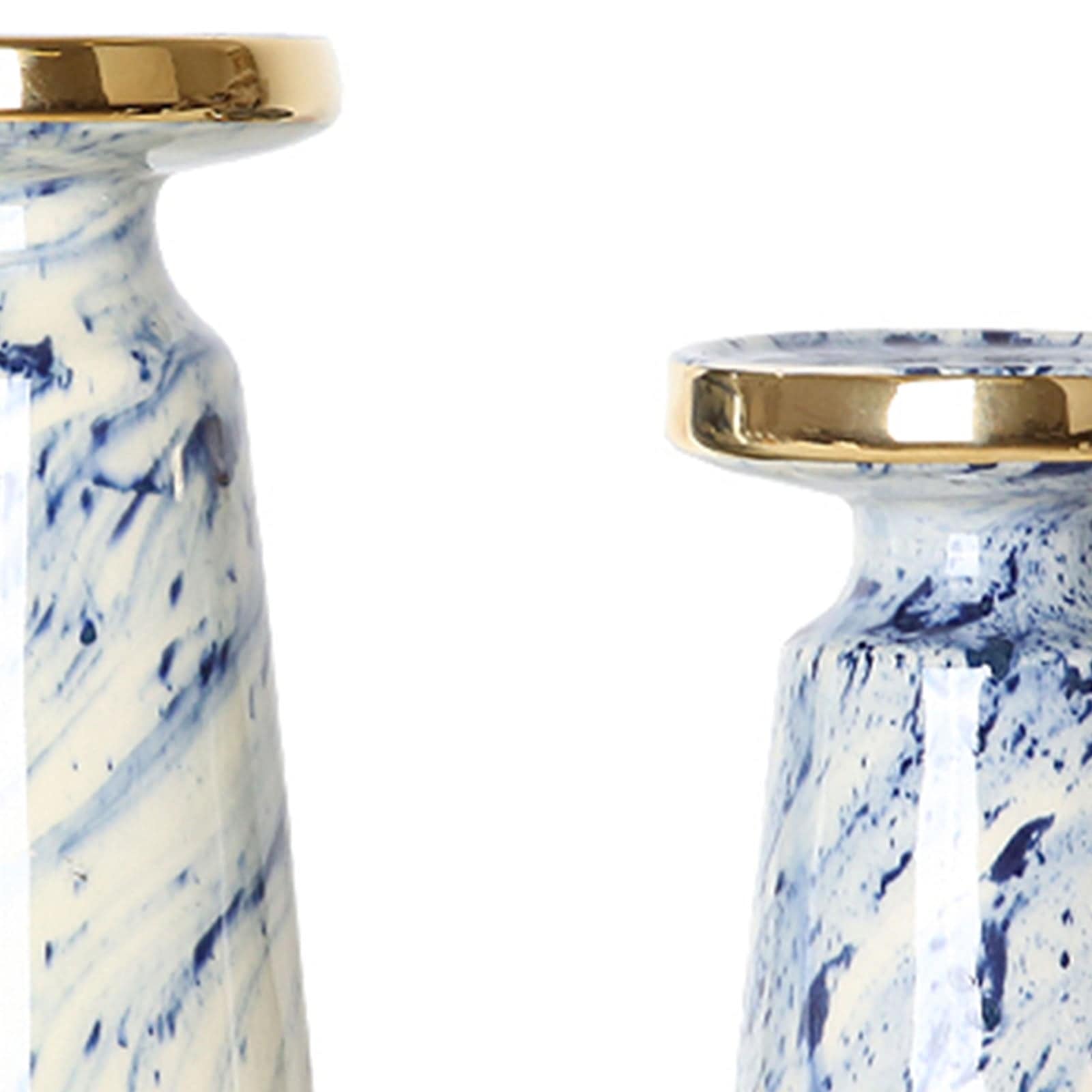 Blue Quicksand Candle Holder Fa-D1982A - Candle Holders - ebarza Furniture UAE | Shop Modern Furniture in Abu Dhabi & Dubai - مفروشات ايبازرا في الامارات | تسوق اثاث عصري وديكورات مميزة في دبي وابوظبي