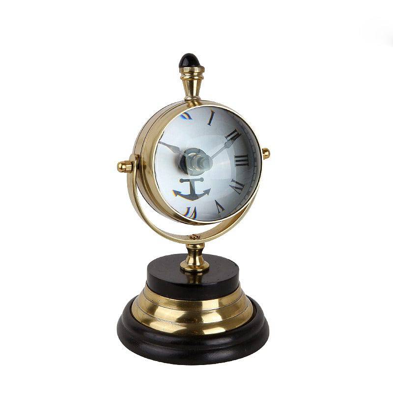 Brass  Clock Fl-Y875 -  Clocks - ebarza Furniture UAE | Shop Modern Furniture in Abu Dhabi & Dubai - مفروشات ايبازرا في الامارات | تسوق اثاث عصري وديكورات مميزة في دبي وابوظبي