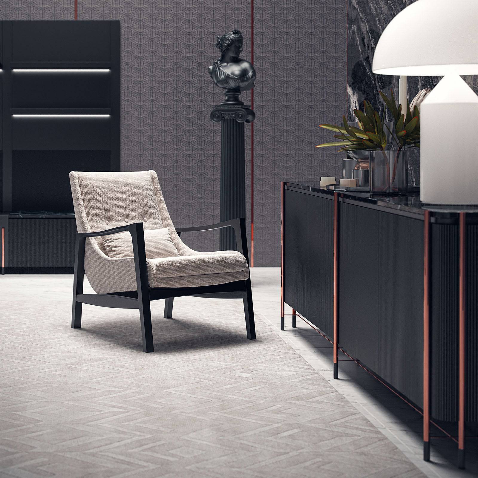 Bronx Lounge Chair Bronx-001 - Lounge Chairs - ebarza Furniture UAE | Shop Modern Furniture in Abu Dhabi & Dubai - مفروشات ايبازرا في الامارات | تسوق اثاث عصري وديكورات مميزة في دبي وابوظبي