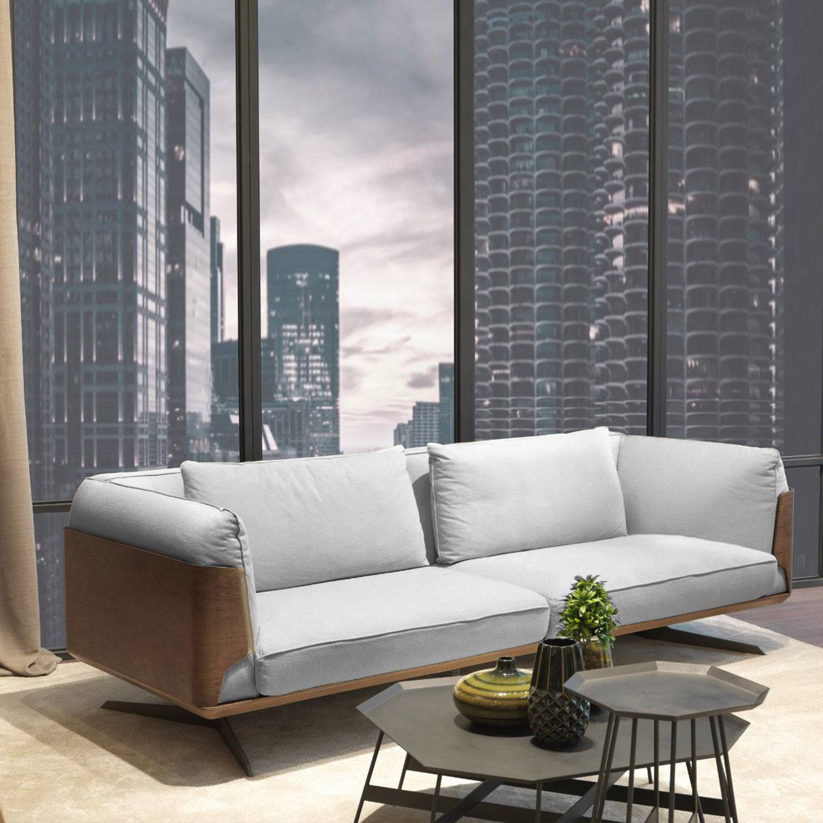 Brooklyn / GAMMA Fabric Sofa Bro016Ow-Gr -  Sofas - ebarza Furniture UAE | Shop Modern Furniture in Abu Dhabi & Dubai - مفروشات ايبازرا في الامارات | تسوق اثاث عصري وديكورات مميزة في دبي وابوظبي