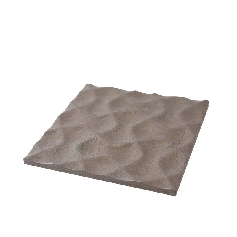 Brown Marble Tray Fb-T2115B -  Trays - ebarza Furniture UAE | Shop Modern Furniture in Abu Dhabi & Dubai - مفروشات ايبازرا في الامارات | تسوق اثاث عصري وديكورات مميزة في دبي وابوظبي