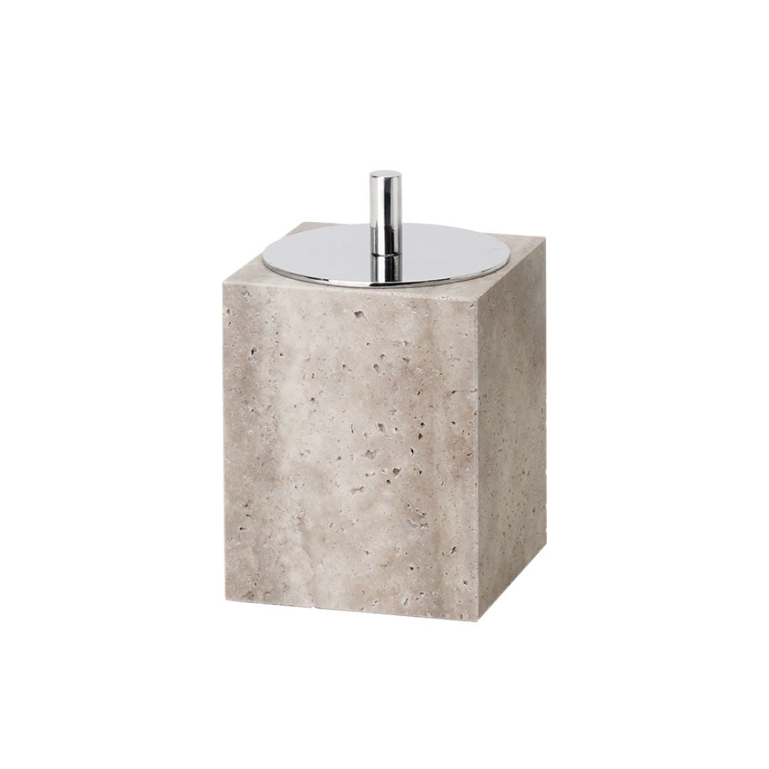 Cotton Swab Jar SBK894-6 - Bathroom Accessories - ebarza Furniture UAE | Shop Modern Furniture in Abu Dhabi & Dubai - مفروشات ايبازرا في الامارات | تسوق اثاث عصري وديكورات مميزة في دبي وابوظبي