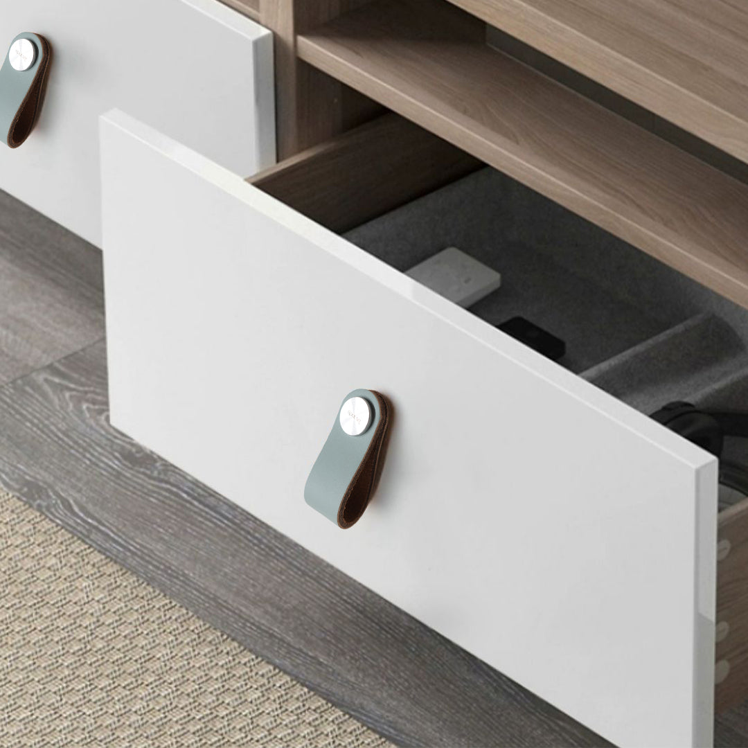 Cowhide Layer & SS Button Knob - 588-Knob-2 - Door Handles - ebarza Furniture UAE | Shop Modern Furniture in Abu Dhabi & Dubai - مفروشات ايبازرا في الامارات | تسوق اثاث عصري وديكورات مميزة في دبي وابوظبي