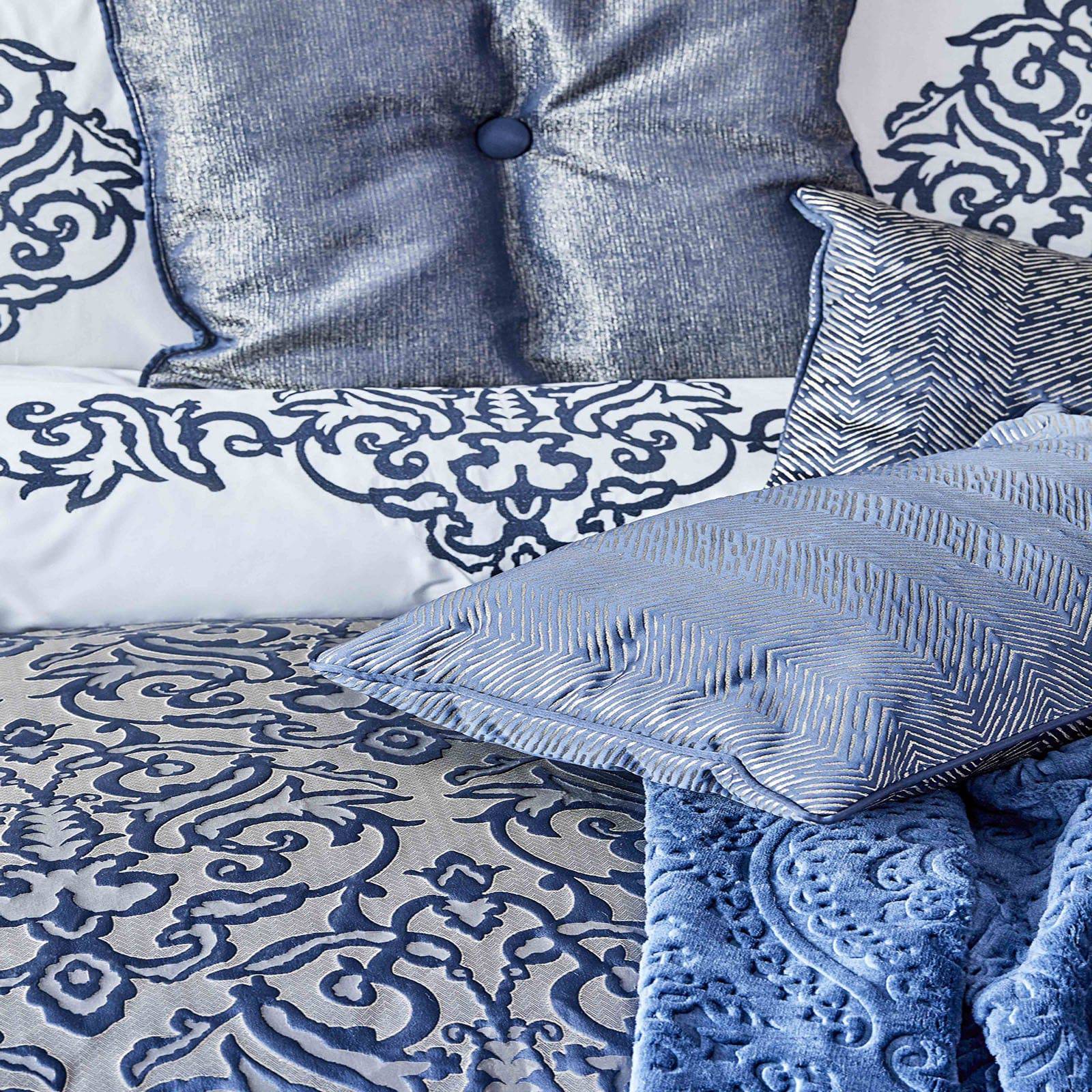 Camilla Indigo 13 Set 200.15.01.0096 - Bedding - ebarza Furniture UAE | Shop Modern Furniture in Abu Dhabi & Dubai - مفروشات ايبازرا في الامارات | تسوق اثاث عصري وديكورات مميزة في دبي وابوظبي