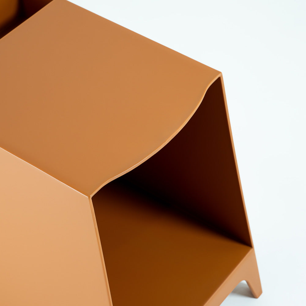 Caramel Side Table/Bedside Table BB-013 - Side Tables - ebarza Furniture UAE | Shop Modern Furniture in Abu Dhabi & Dubai - مفروشات ايبازرا في الامارات | تسوق اثاث عصري وديكورات مميزة في دبي وابوظبي