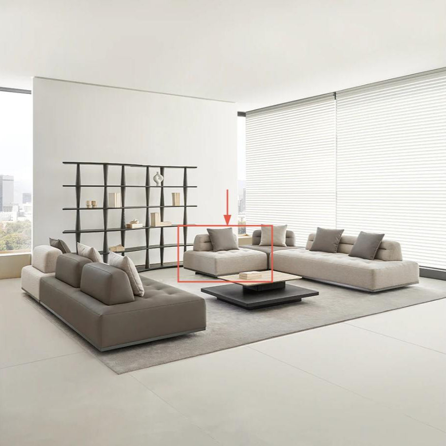 Pre-order 120 Days Delivery Carmilla Single Seater Module Without Arm - Fabric - MSTV-S015-D - Sofas - ebarza Furniture UAE | Shop Modern Furniture in Abu Dhabi & Dubai - مفروشات ايبازرا في الامارات | تسوق اثاث عصري وديكورات مميزة في دبي وابوظبي