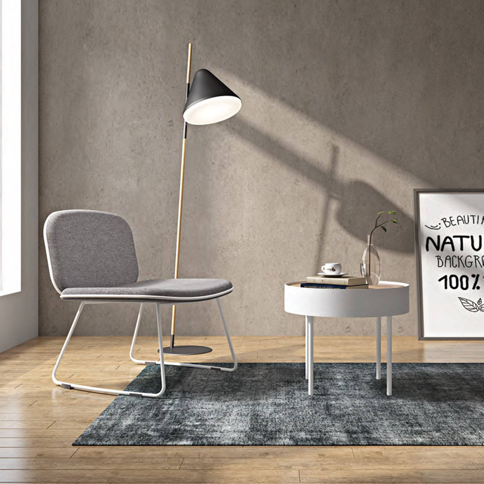 Center Table With Wood Top Gt-381A-N - Coffee Tables - ebarza Furniture UAE | Shop Modern Furniture in Abu Dhabi & Dubai - مفروشات ايبازرا في الامارات | تسوق اثاث عصري وديكورات مميزة في دبي وابوظبي
