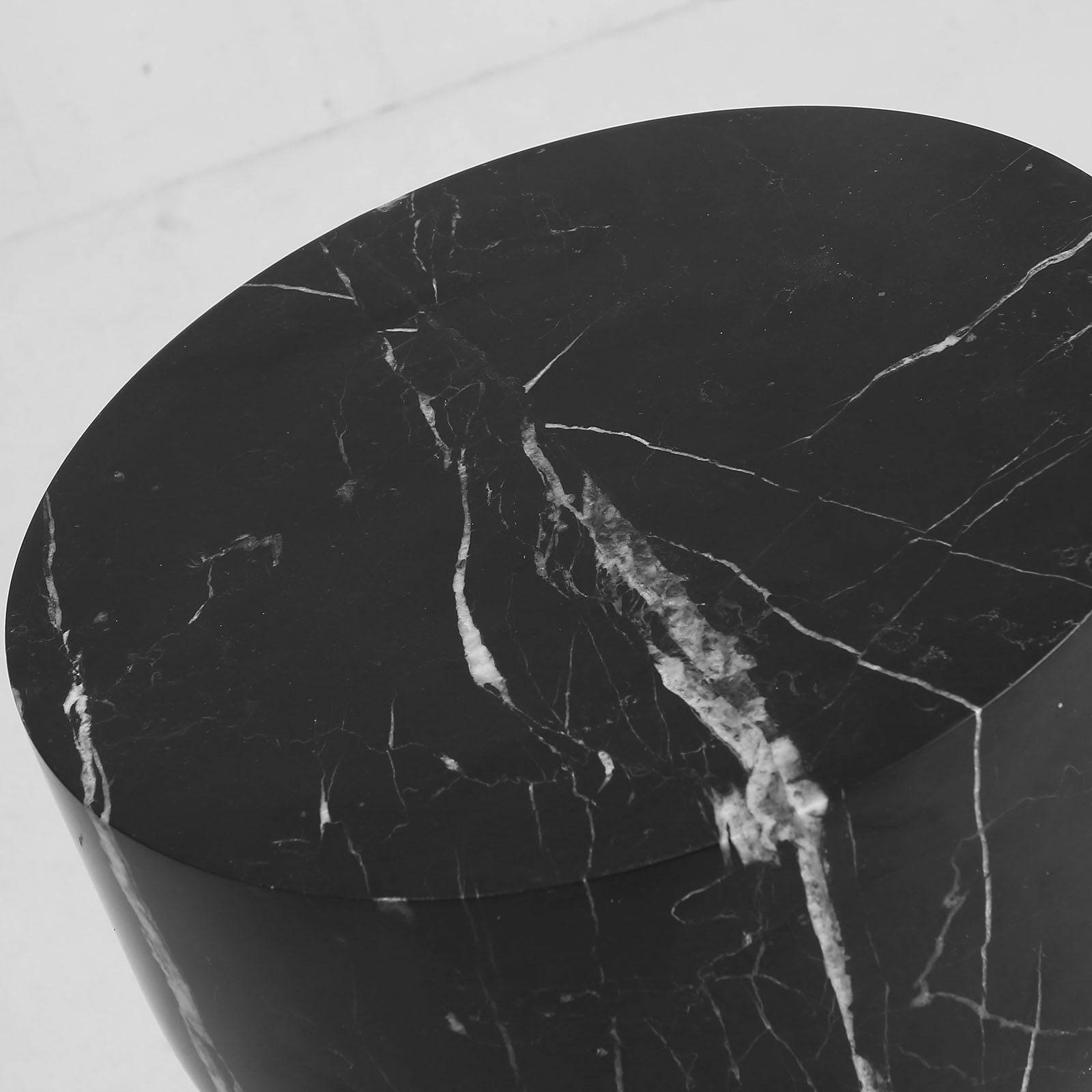 Chess Natural Marble Side Table ST8687-30-Bk - Side Tables - ebarza Furniture UAE | Shop Modern Furniture in Abu Dhabi & Dubai - مفروشات ايبازرا في الامارات | تسوق اثاث عصري وديكورات مميزة في دبي وابوظبي