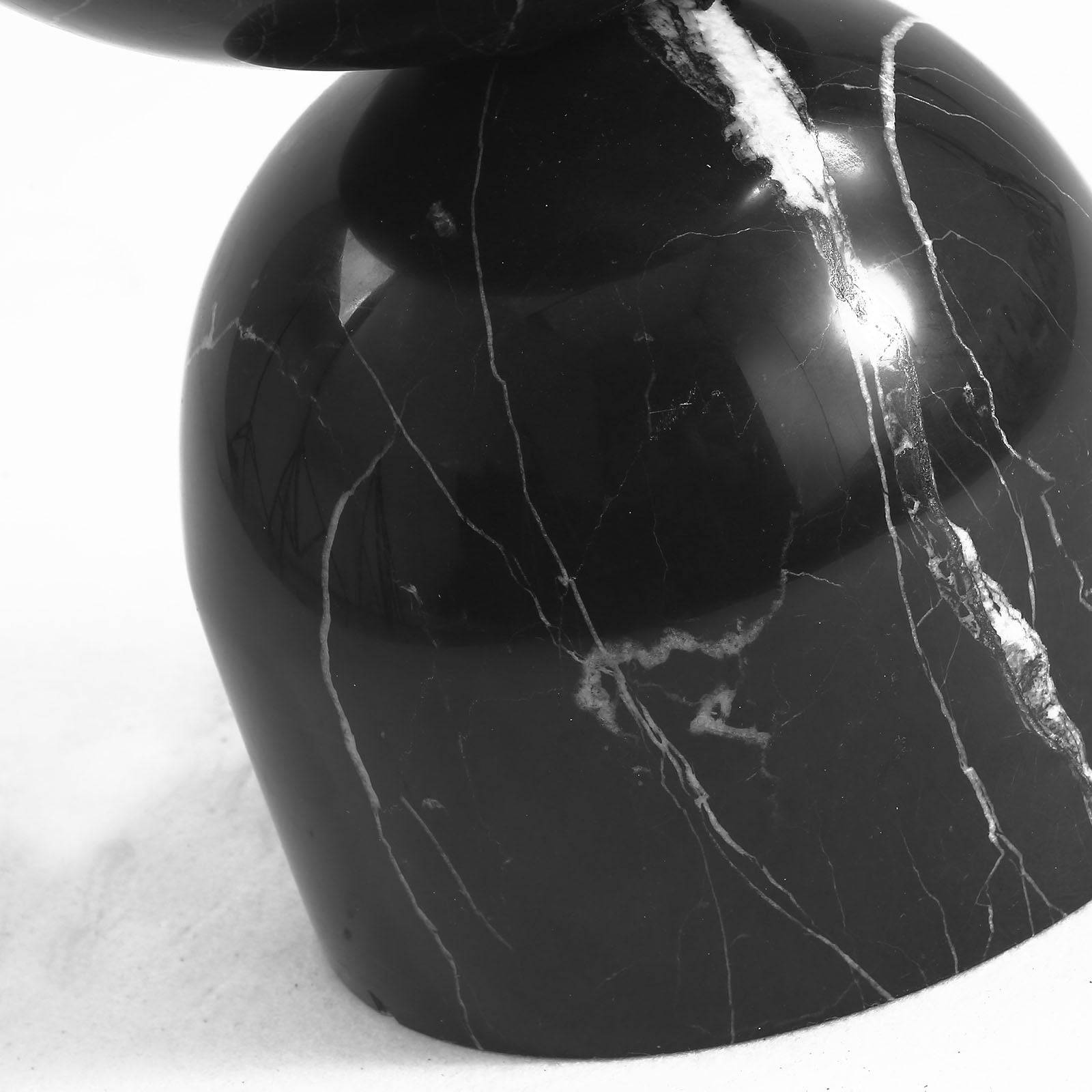 Chess Natural Marble Side Table ST8687-30-Bk - Side Tables - ebarza Furniture UAE | Shop Modern Furniture in Abu Dhabi & Dubai - مفروشات ايبازرا في الامارات | تسوق اثاث عصري وديكورات مميزة في دبي وابوظبي