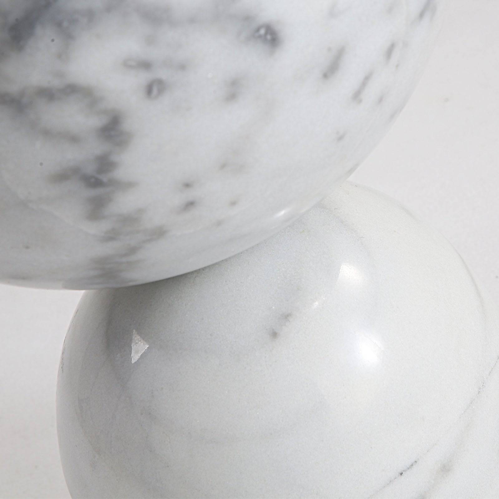 Chess Natural Marble Side Table St8687-30-We - Side Tables - ebarza Furniture UAE | Shop Modern Furniture in Abu Dhabi & Dubai - مفروشات ايبازرا في الامارات | تسوق اثاث عصري وديكورات مميزة في دبي وابوظبي