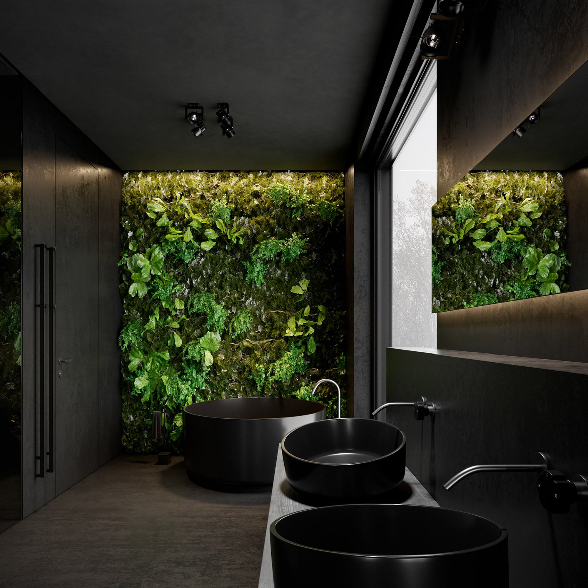 Sample of WPC WALL PANEL BB STICHING COLOR :H221 Hoshiyaku Black H-sample -  Wall panels samples - ebarza Furniture UAE | Shop Modern Furniture in Abu Dhabi & Dubai - مفروشات ايبازرا في الامارات | تسوق اثاث عصري وديكورات مميزة في دبي وابوظبي