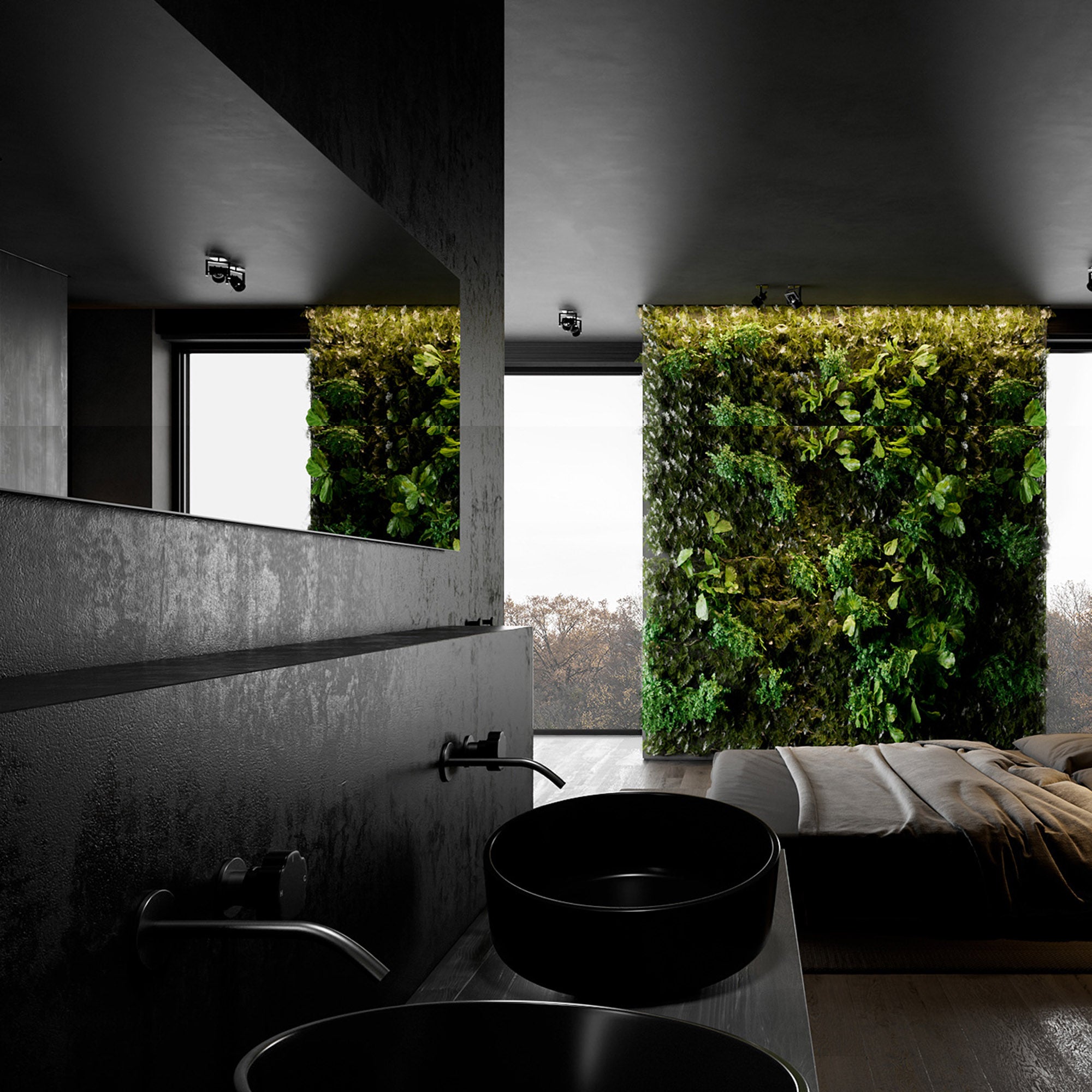 Sample of WPC WALL PANEL BB STICHING COLOR :H221 Hoshiyaku Black H-sample -  Wall panels samples - ebarza Furniture UAE | Shop Modern Furniture in Abu Dhabi & Dubai - مفروشات ايبازرا في الامارات | تسوق اثاث عصري وديكورات مميزة في دبي وابوظبي