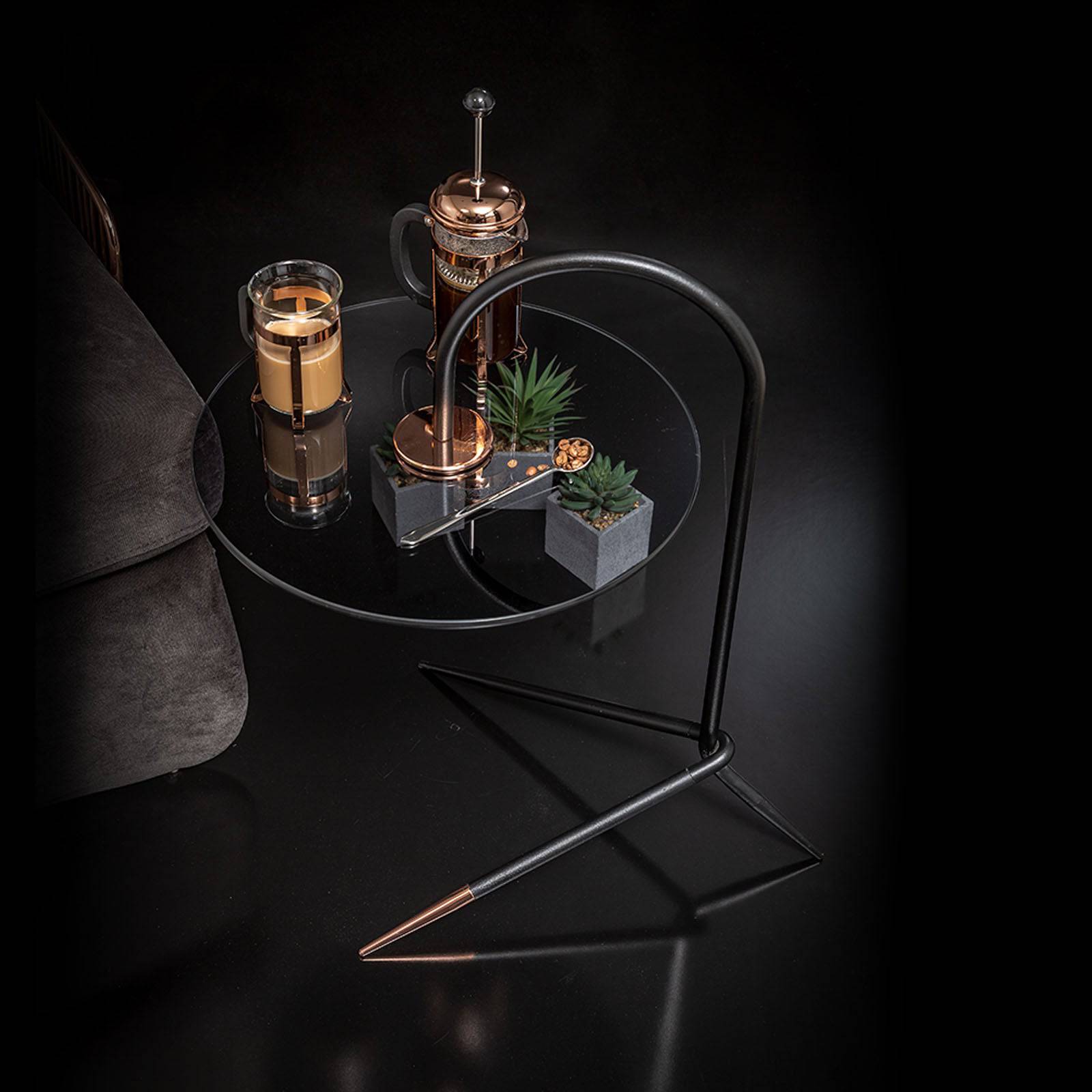 Display Item - Clear Side Table Clear001 Nakheel - DISPLAY ITEM - ebarza Furniture UAE | Shop Modern Furniture in Abu Dhabi & Dubai - مفروشات ايبازرا في الامارات | تسوق اثاث عصري وديكورات مميزة في دبي وابوظبي