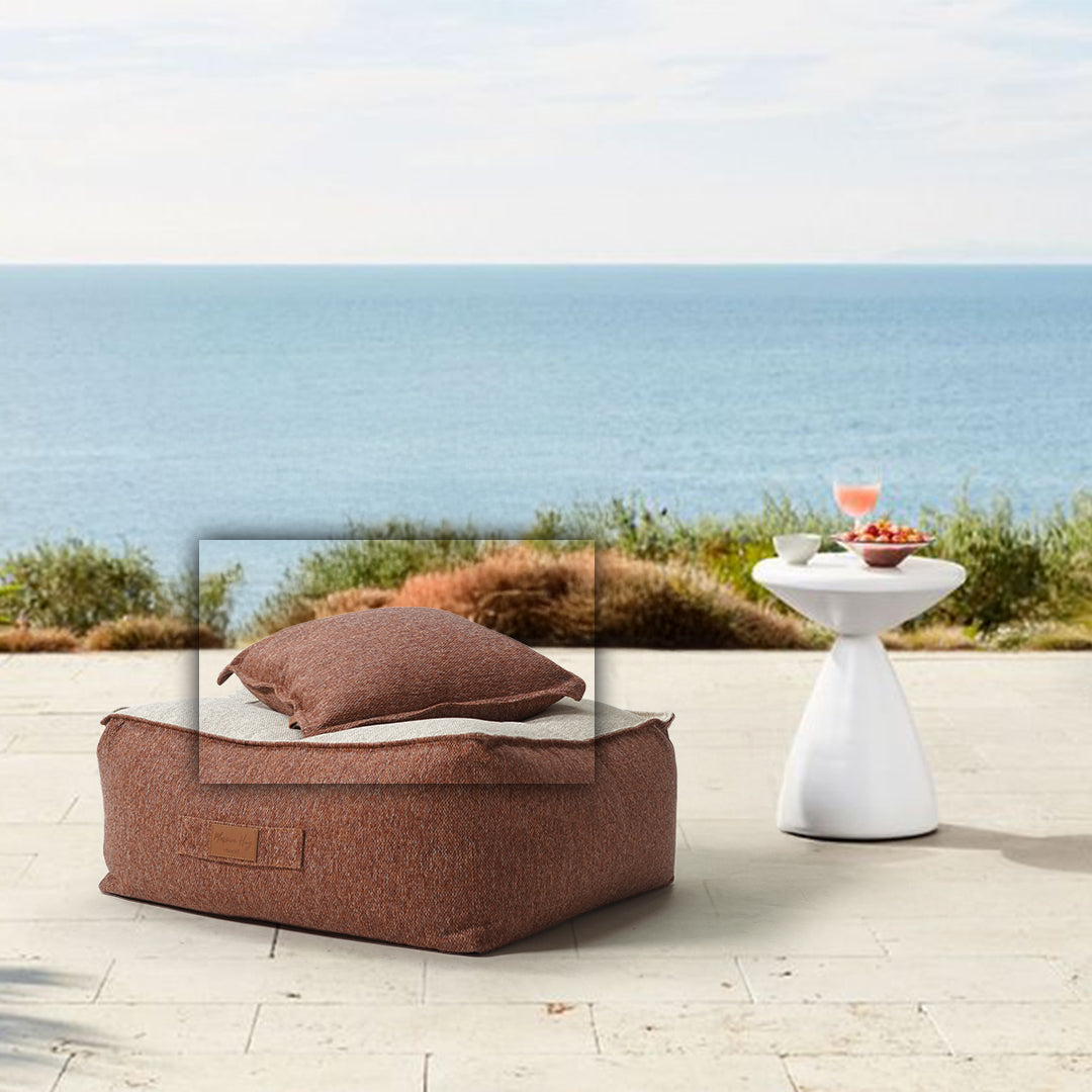 60*60 PILLOW With Zipper - Concha205-Orange - Cushions - ebarza Furniture UAE | Shop Modern Furniture in Abu Dhabi & Dubai - مفروشات ايبازرا في الامارات | تسوق اثاث عصري وديكورات مميزة في دبي وابوظبي