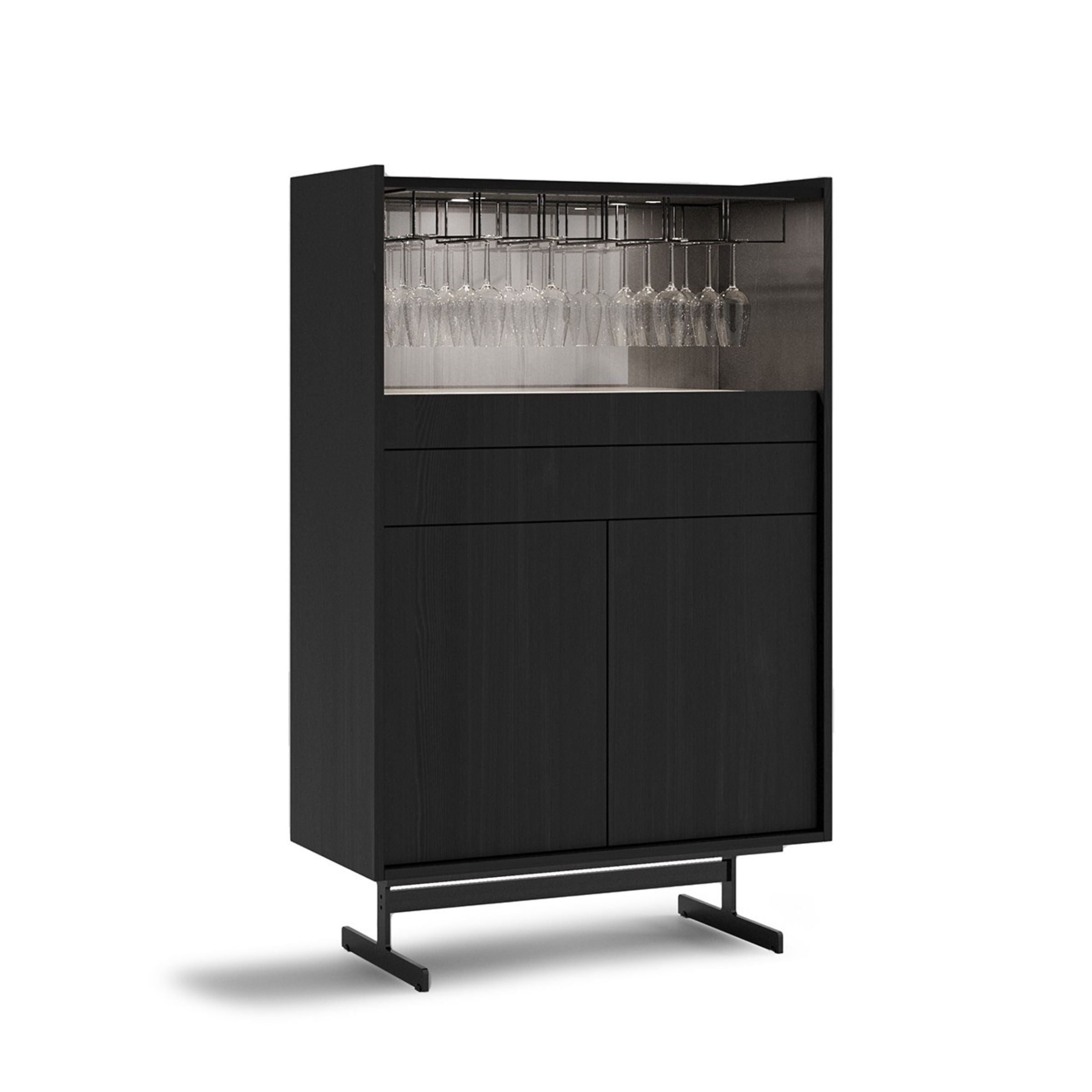 Collect Gray Bar Showcase YLCG-BSC - Cabinets - ebarza Furniture UAE | Shop Modern Furniture in Abu Dhabi & Dubai - مفروشات ايبازرا في الامارات | تسوق اثاث عصري وديكورات مميزة في دبي وابوظبي