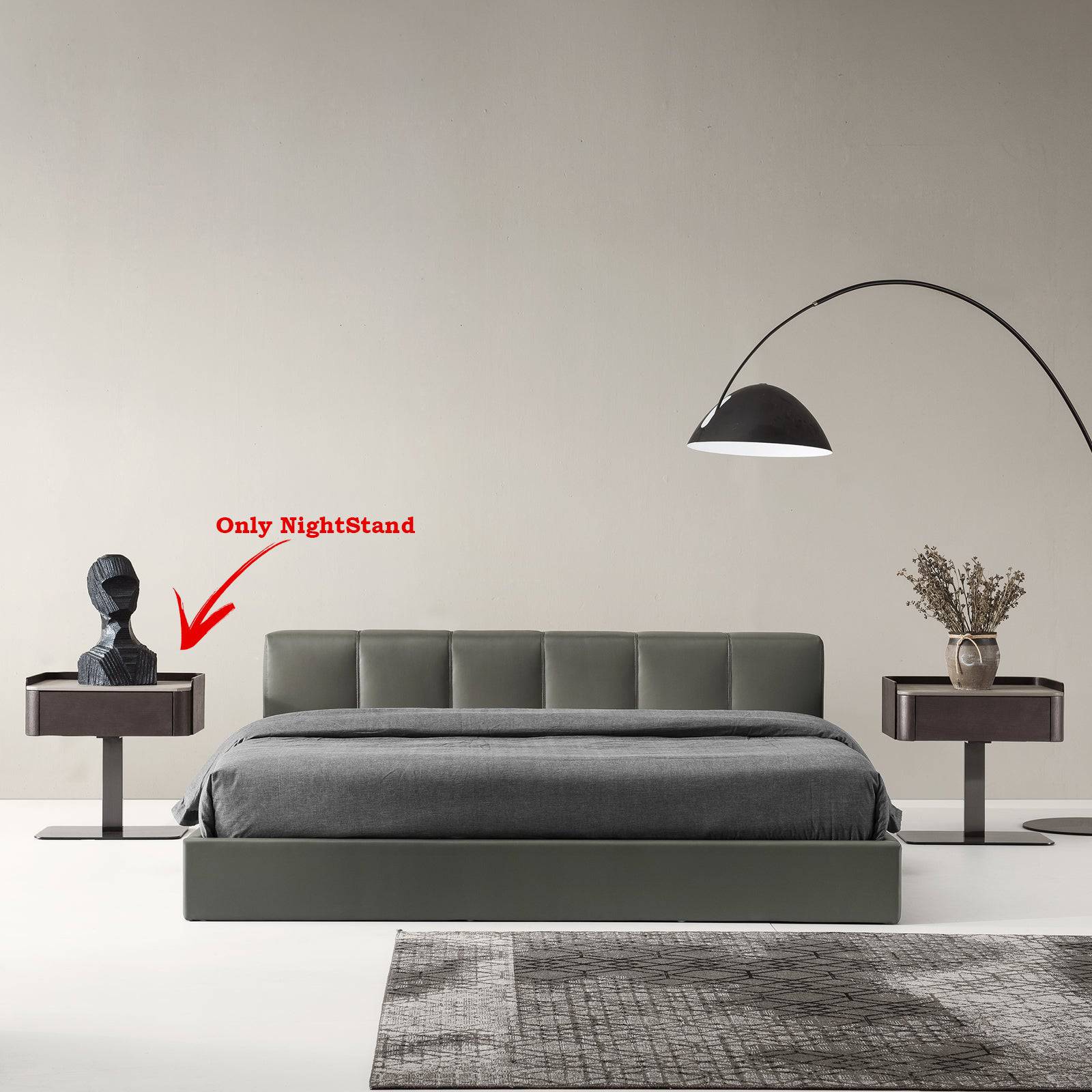 Concise Bedside Table NS005 - Side Tables - ebarza Furniture UAE | Shop Modern Furniture in Abu Dhabi & Dubai - مفروشات ايبازرا في الامارات | تسوق اثاث عصري وديكورات مميزة في دبي وابوظبي